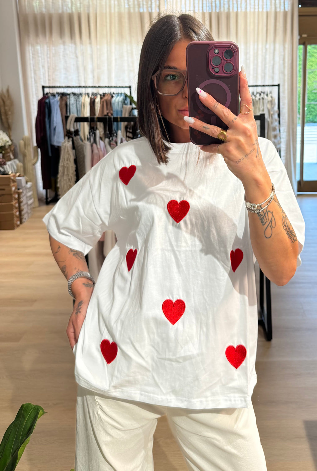 T-shirt cuoricini