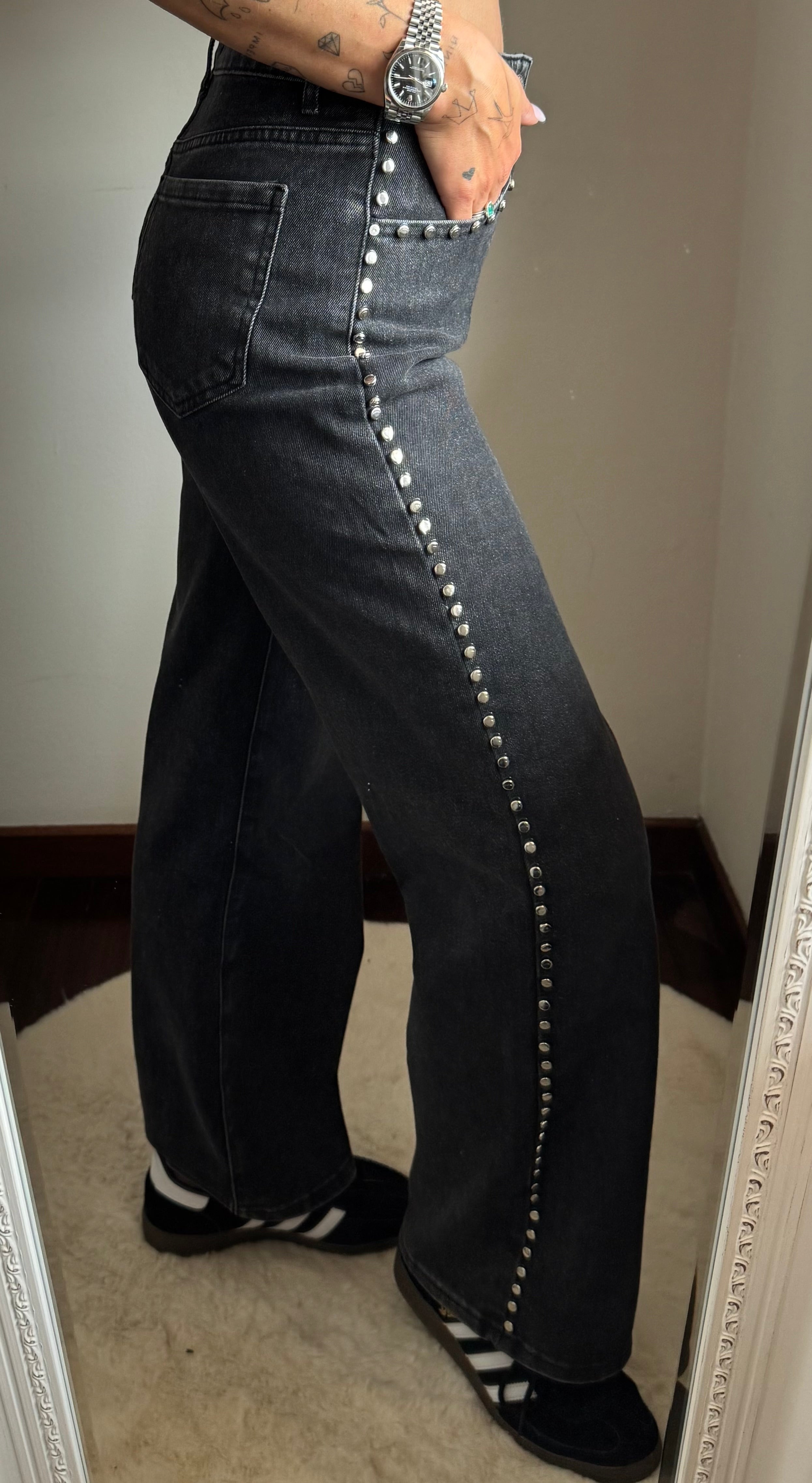 Jeans borchie