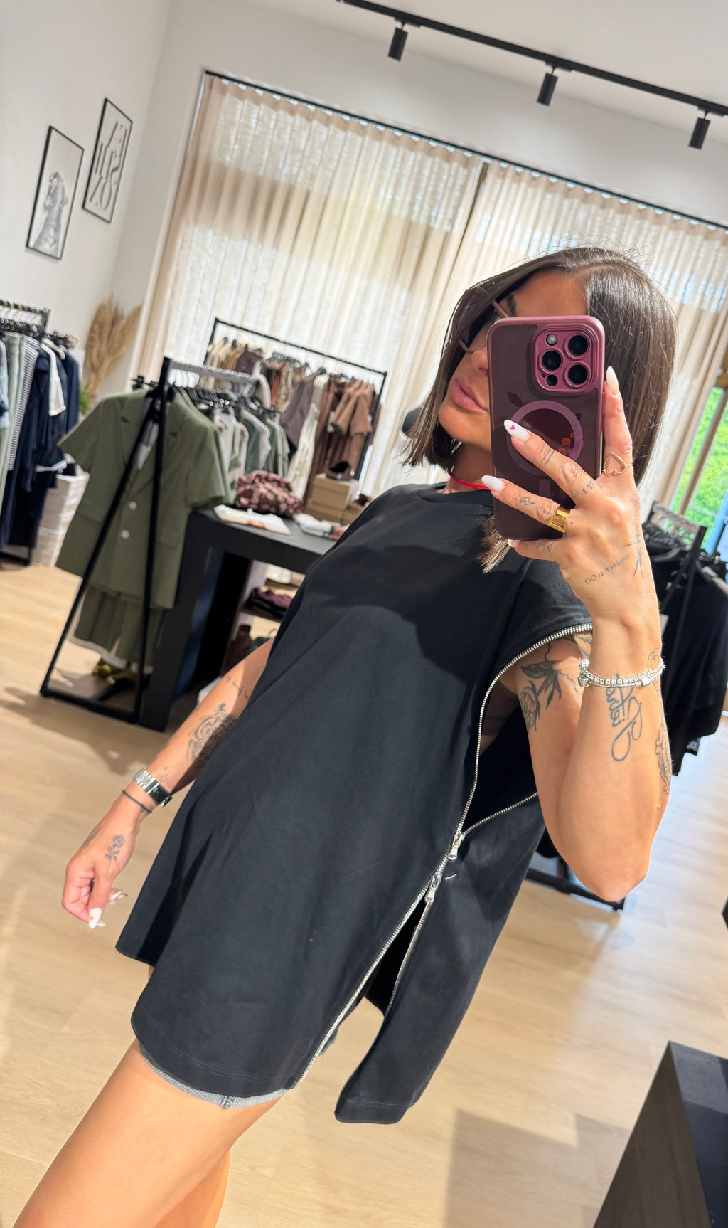 T-shirt zip Lumina