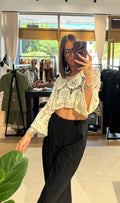 Maglia in crochet crop