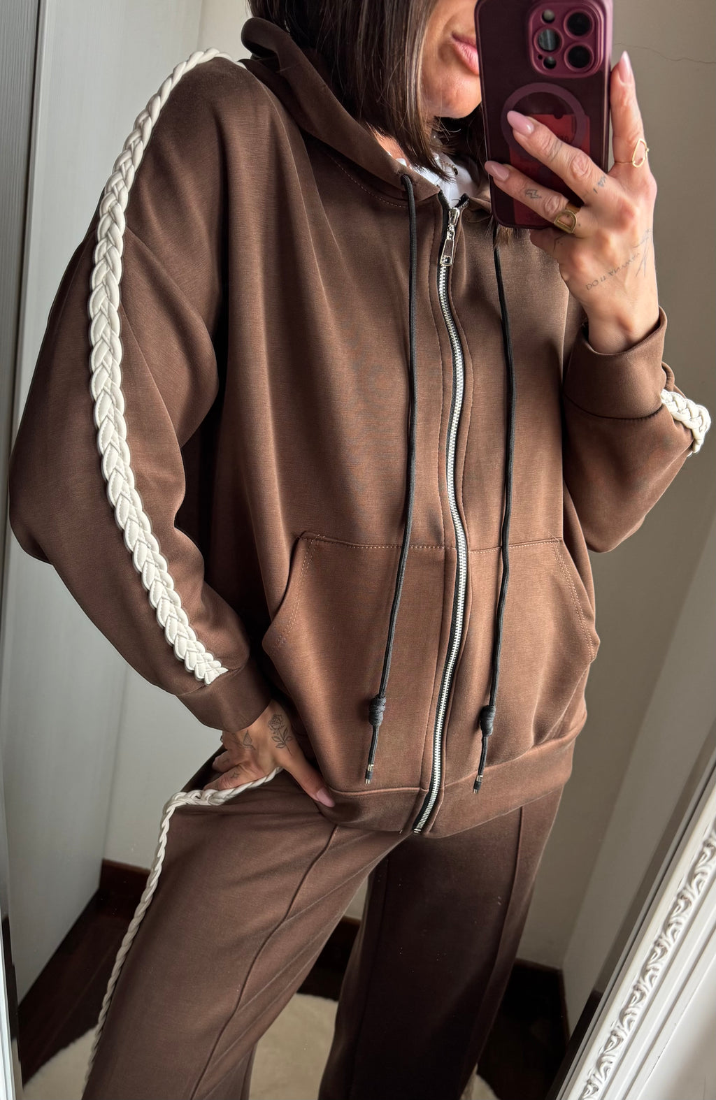 Coordinato treccia