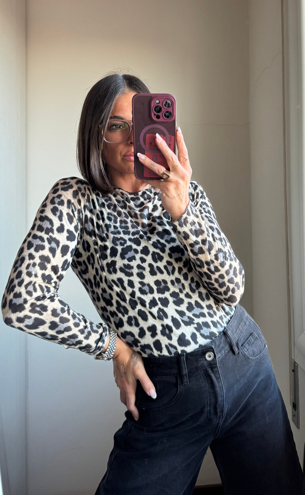 Maglia cashmere macula