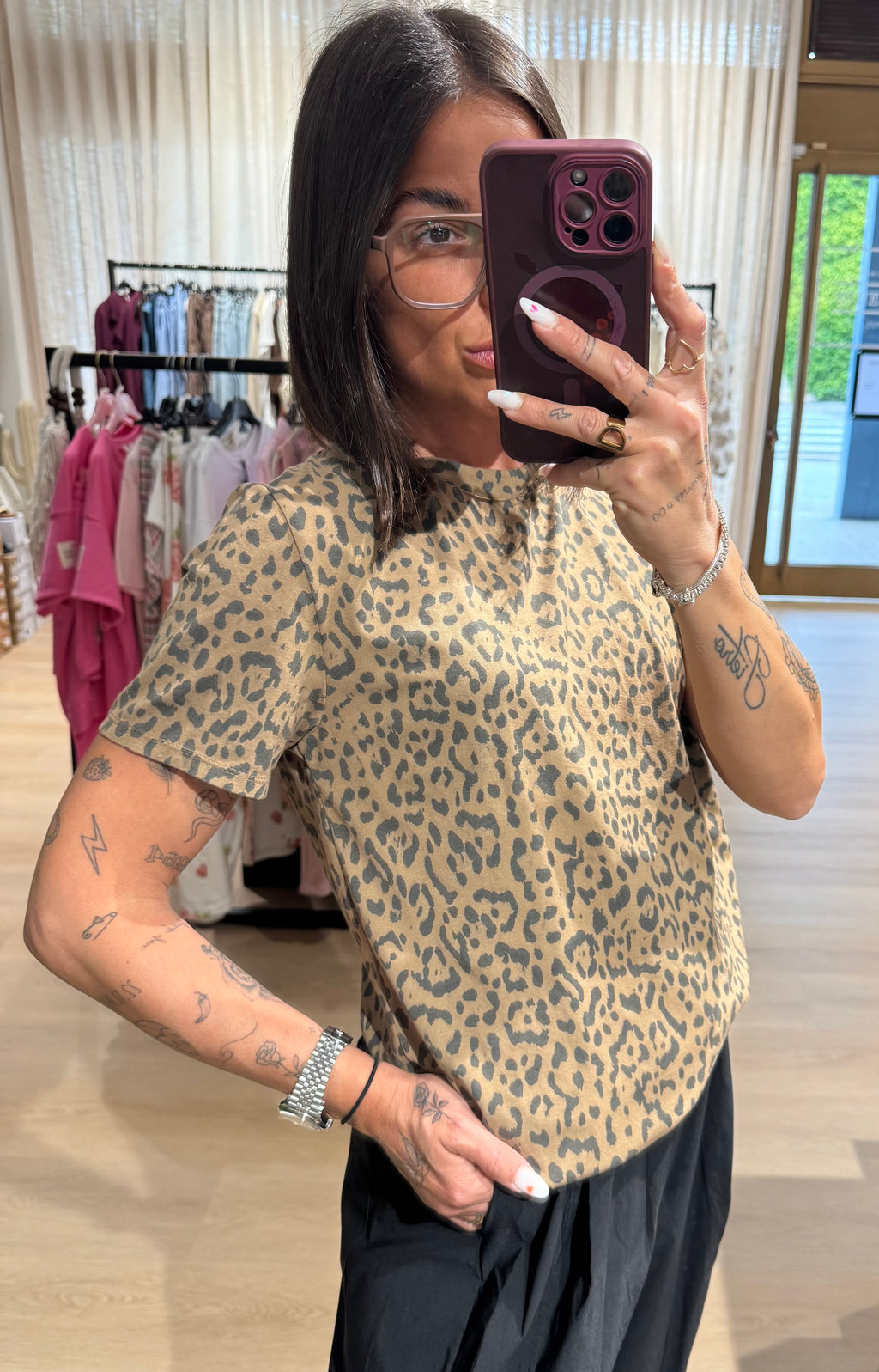 T-shirt animalier