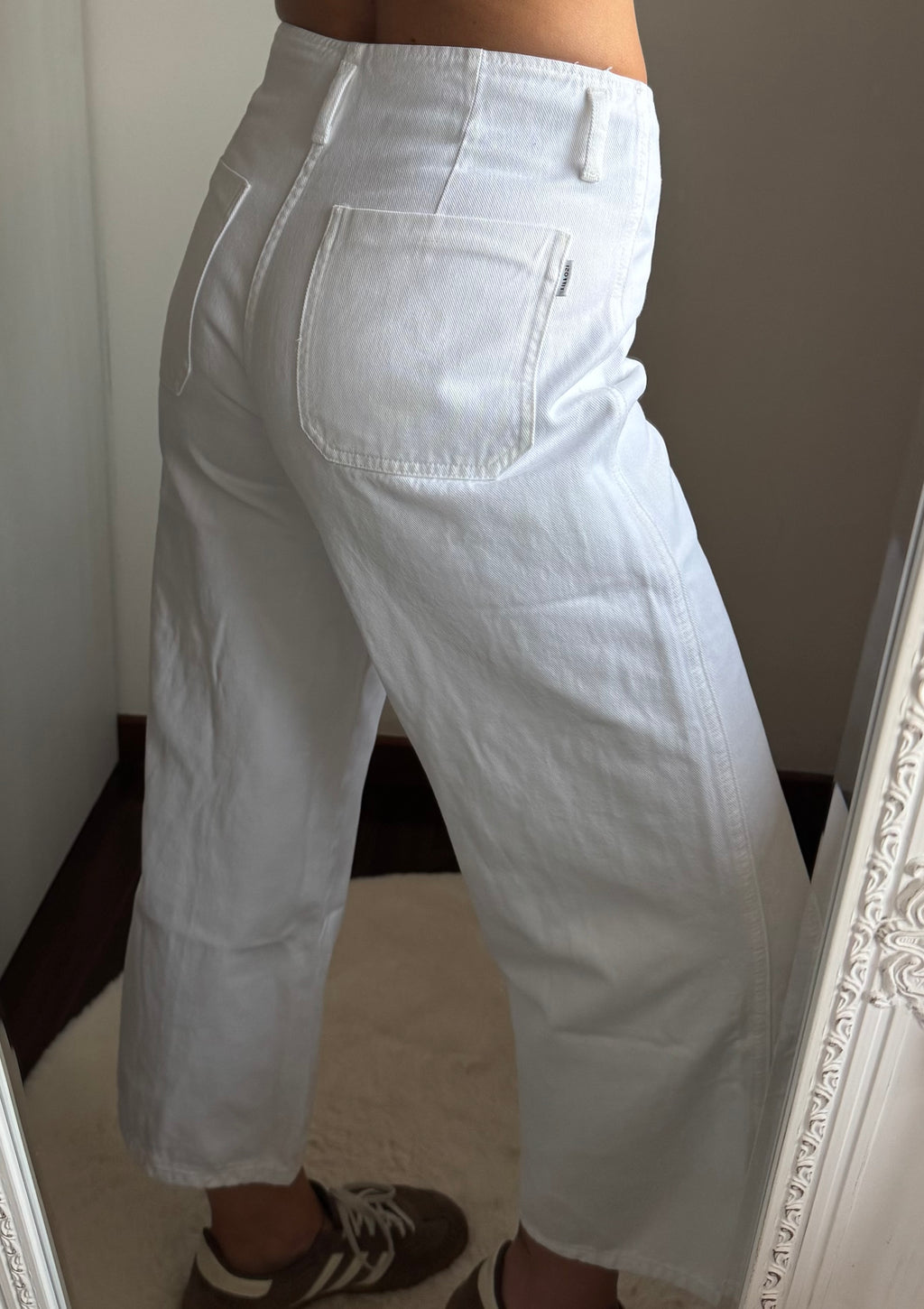 Jeans CROPPED WIDE bianco