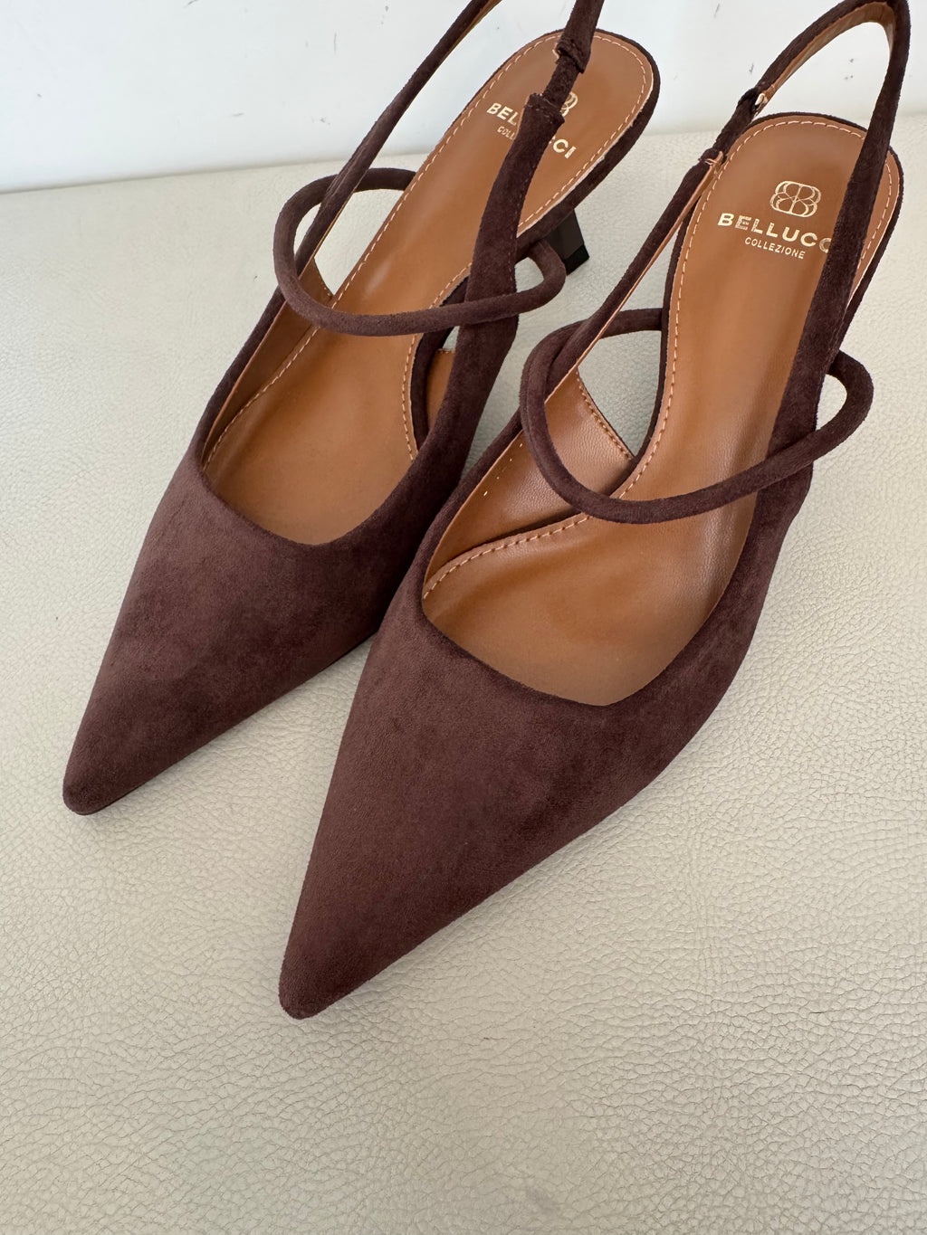 Slingback scamosciata