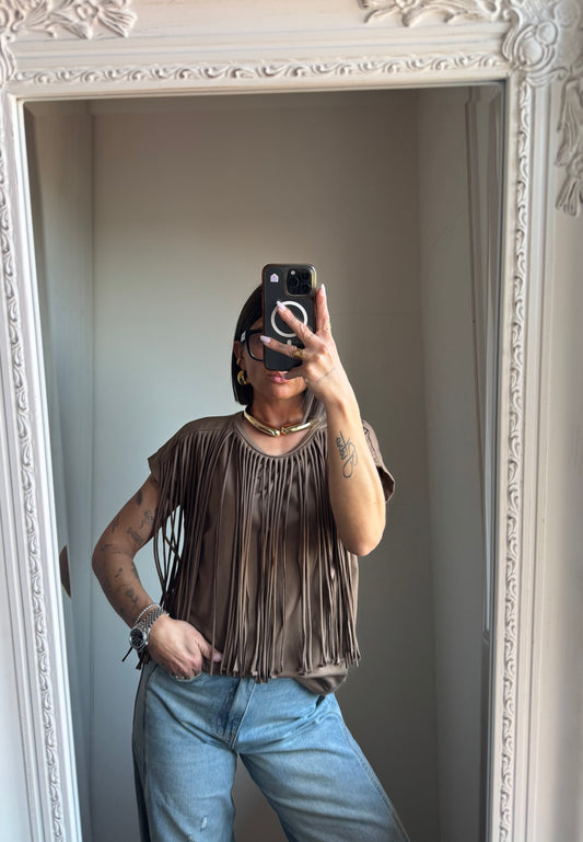 T-shirt frange