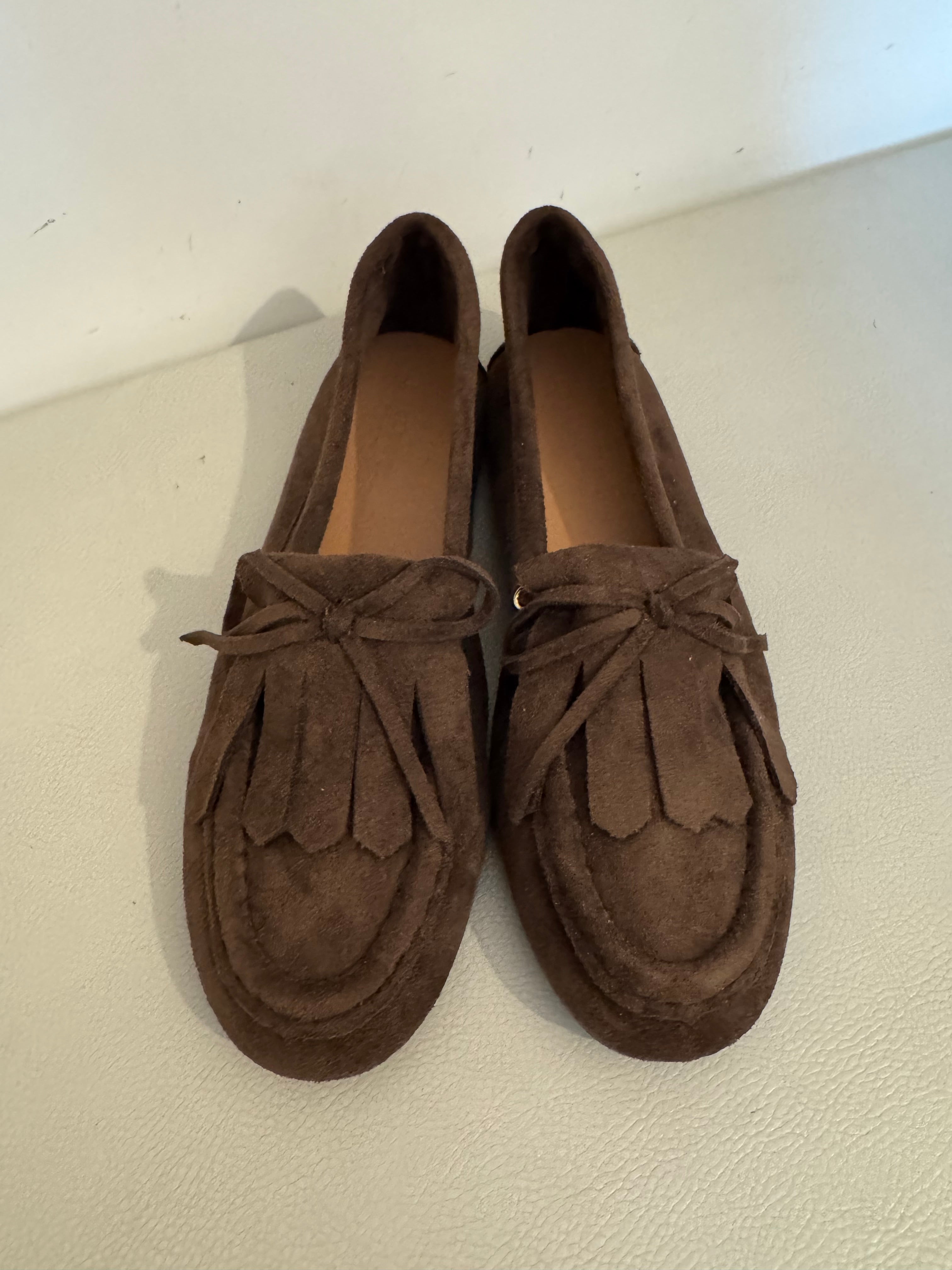 Mocassino scamosciato