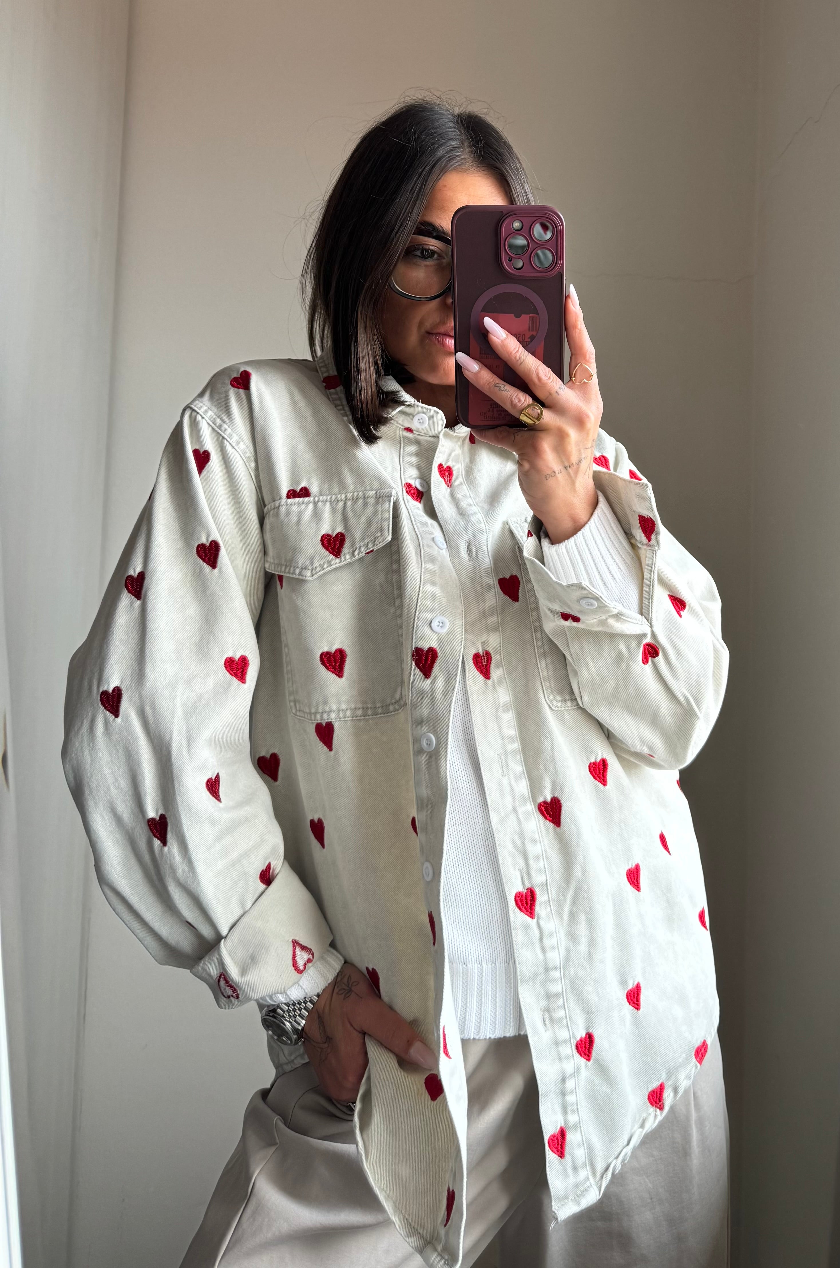 Giacca a camicia LOVE