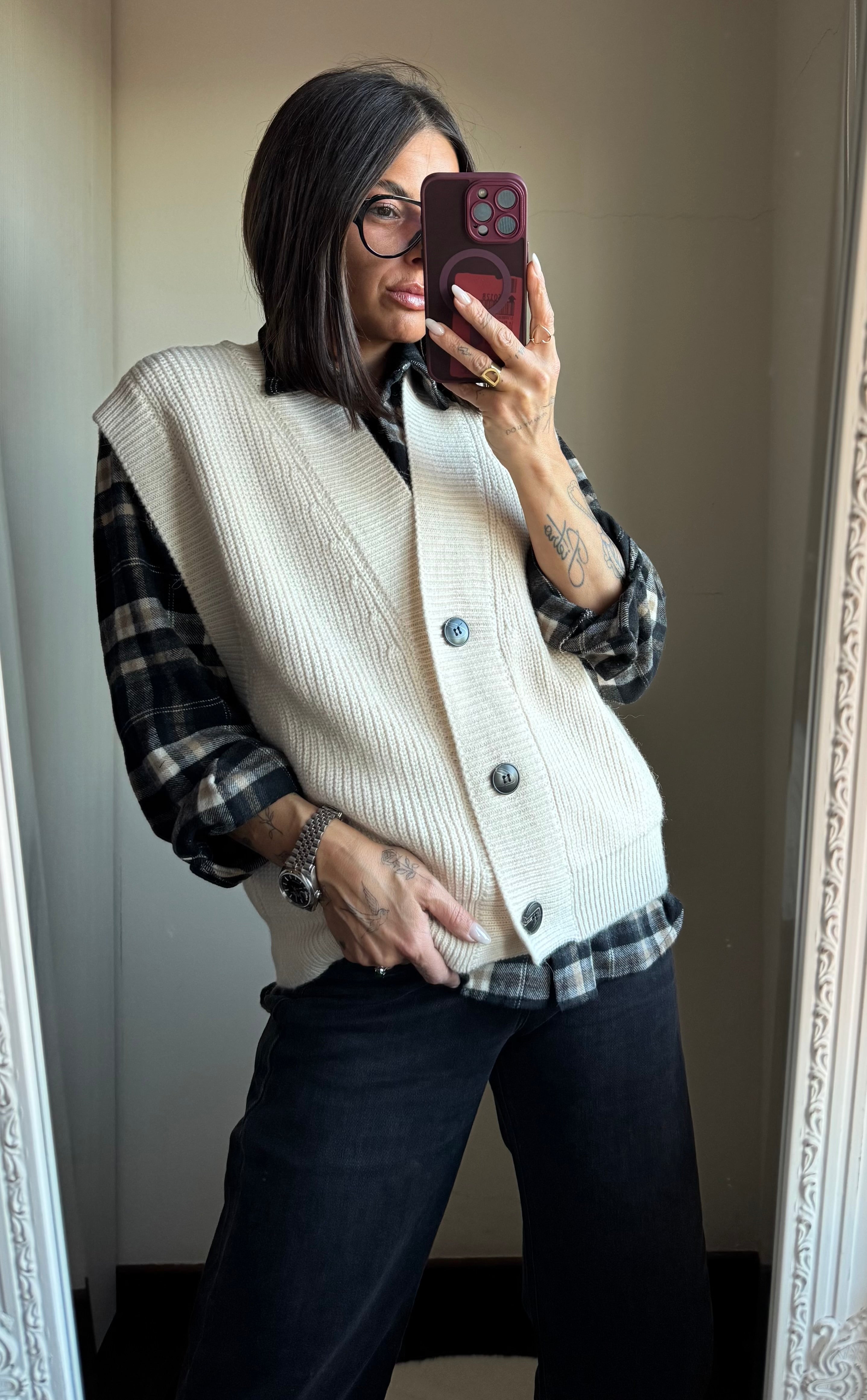 Gilet in maglia Lumina