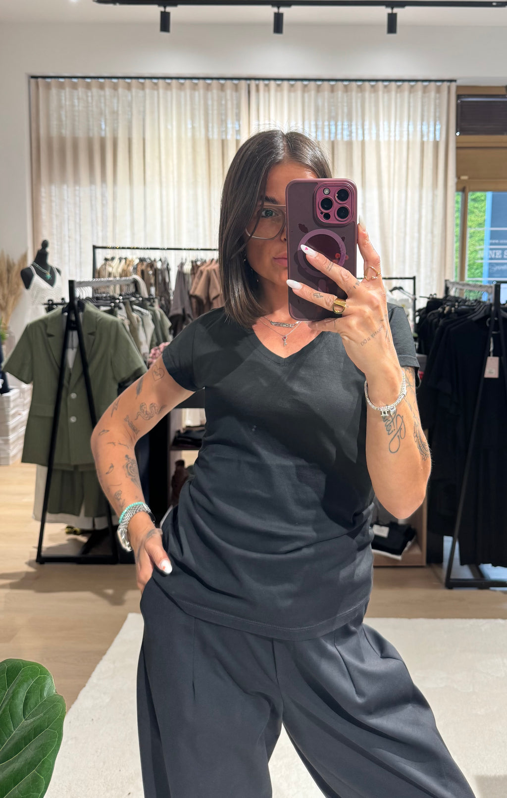 T-shirt scollo a V Altamira SLIM