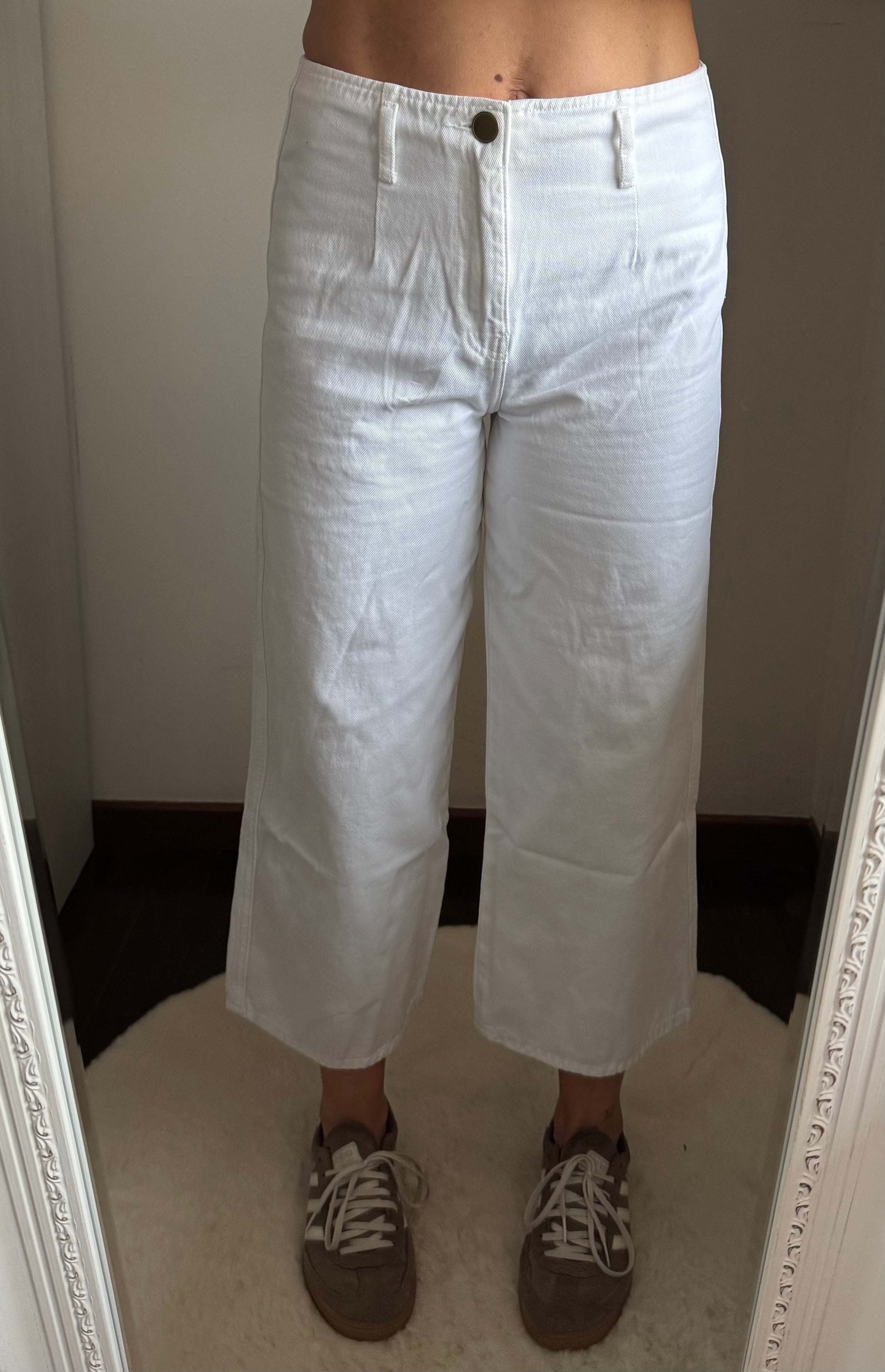 Jeans CROPPED WIDE bianco