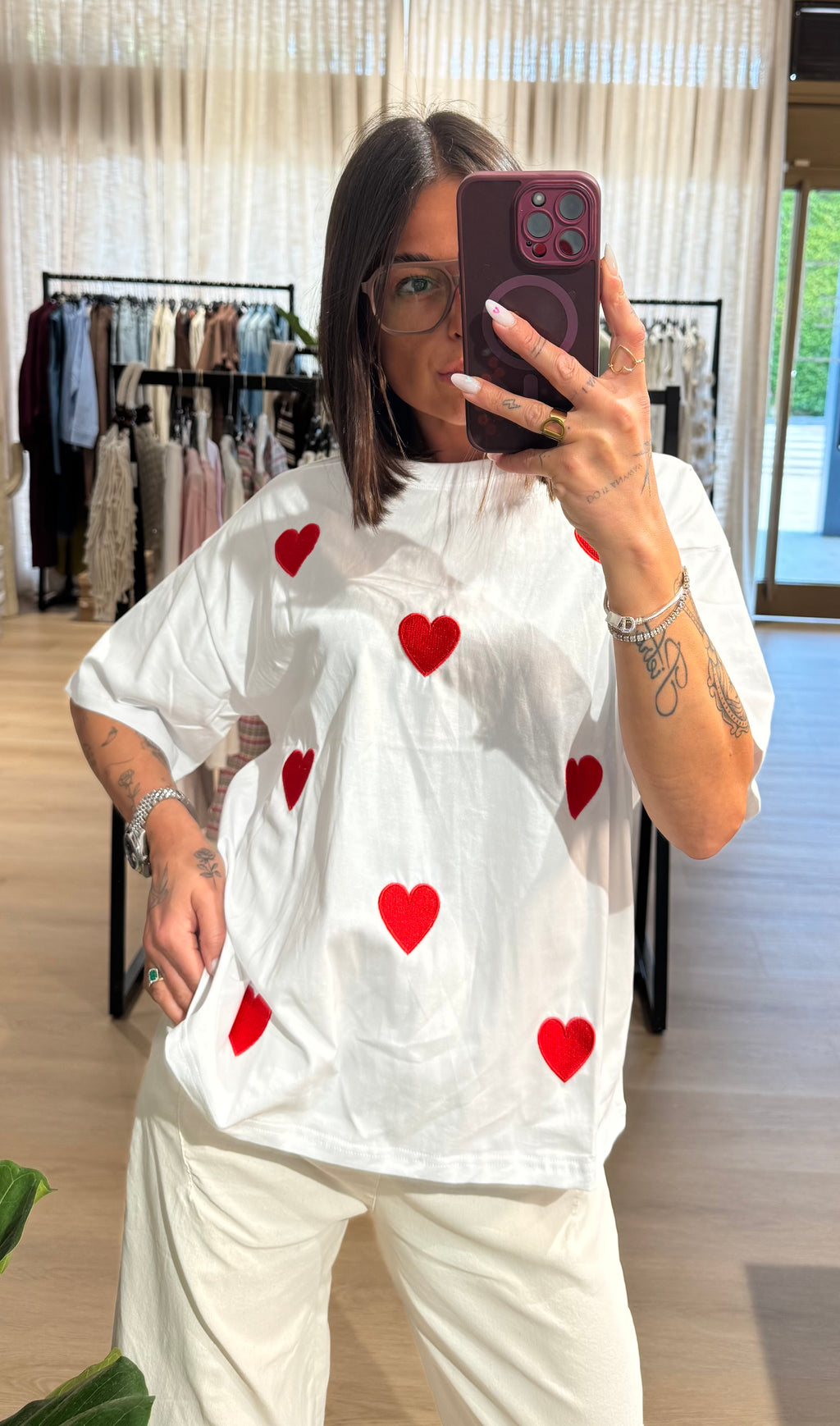 T-shirt cuoricini