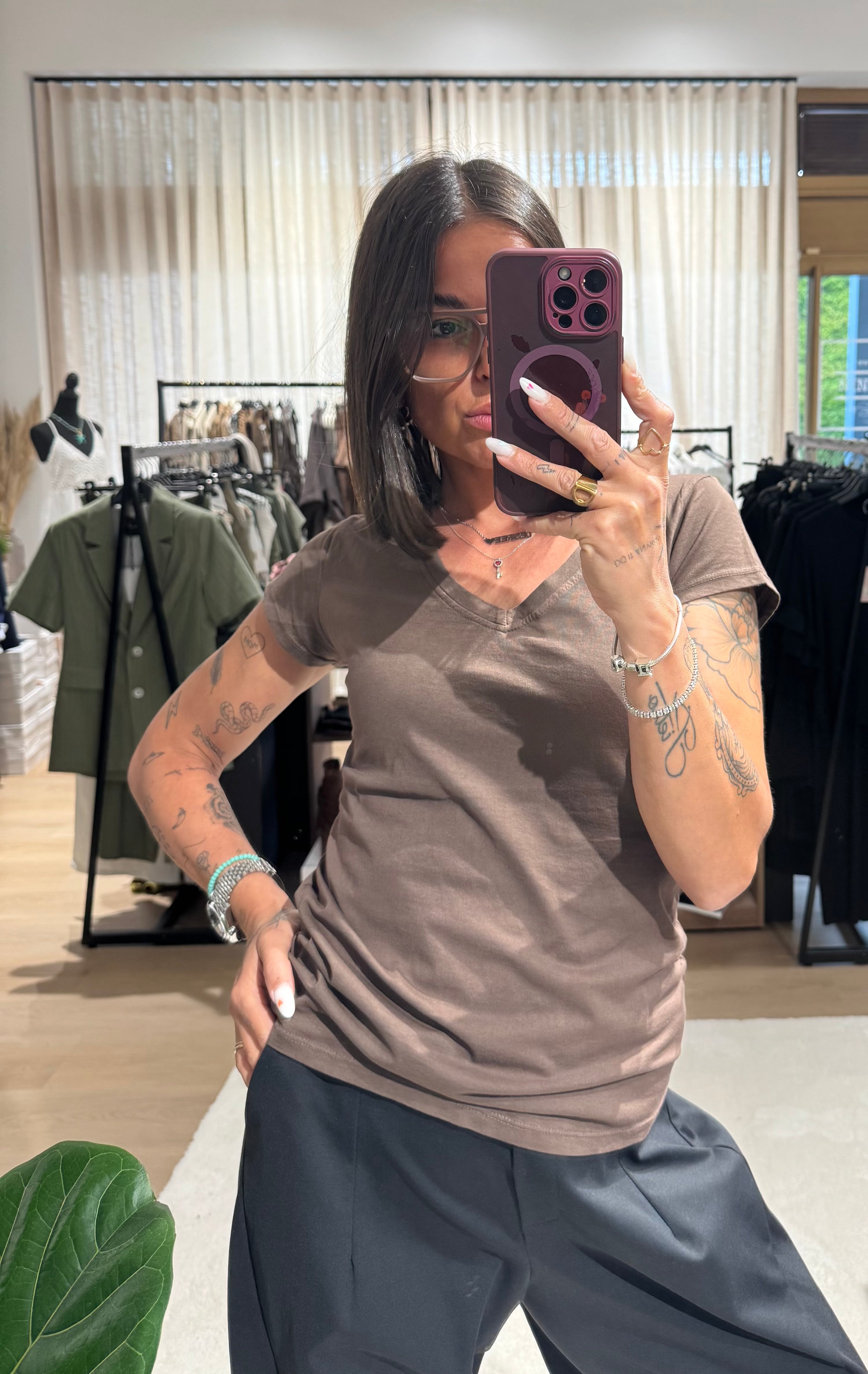 T-shirt scollo a V Altamira SLIM