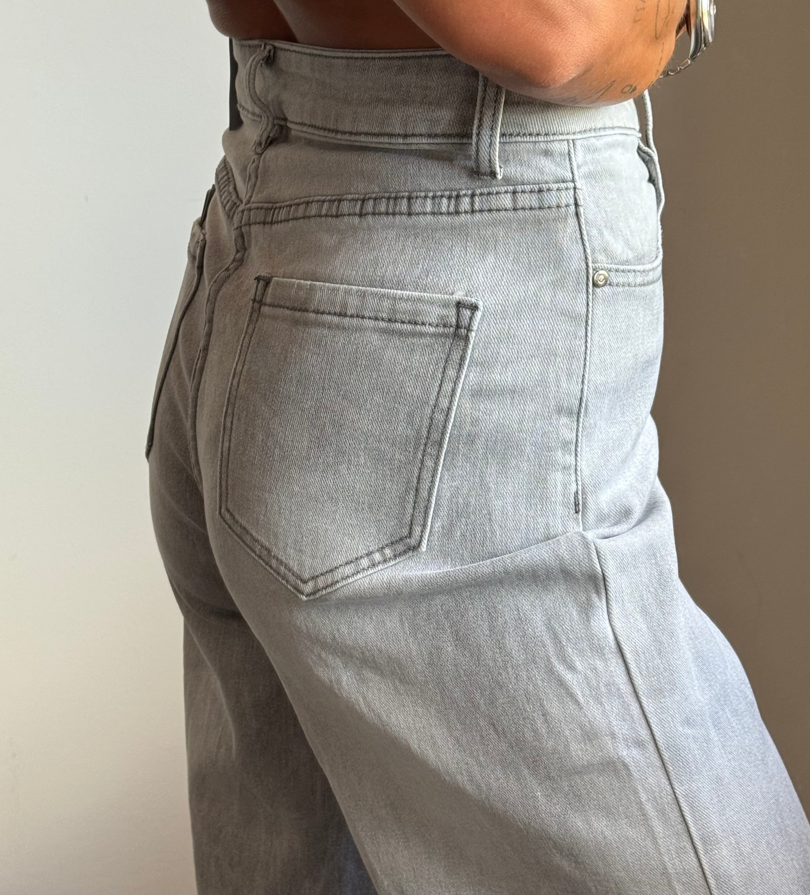Jeans wide leg grey