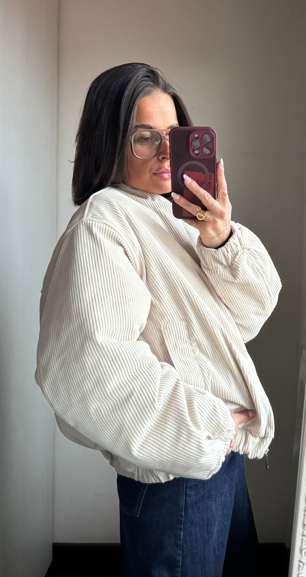 Bomber velluto Lumina