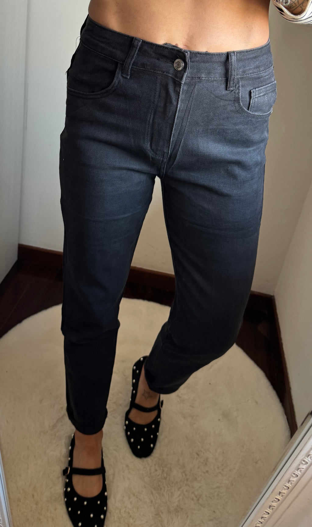 Jeans MOMFIT nero