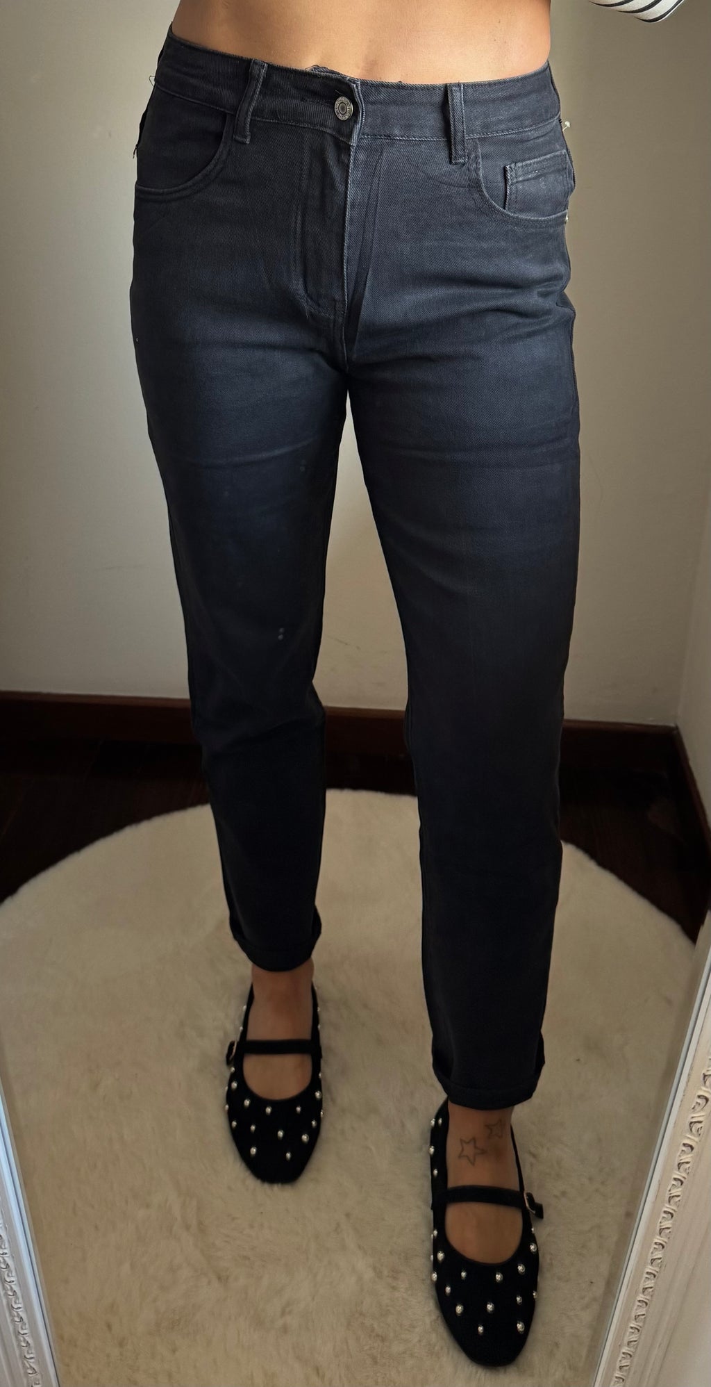 Jeans MOMFIT nero