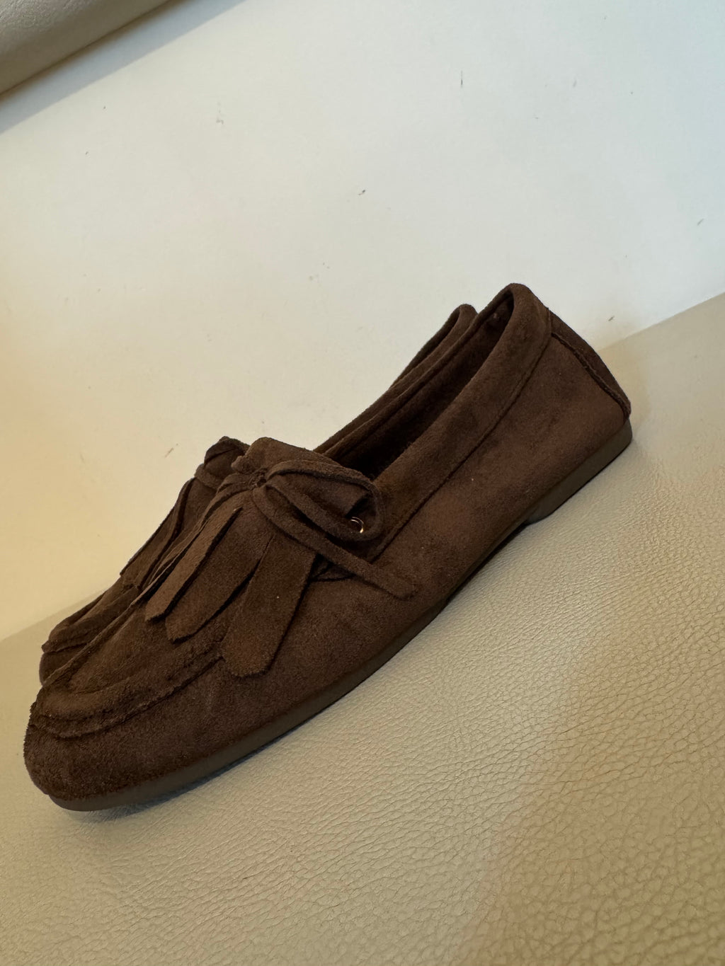 Mocassino scamosciato