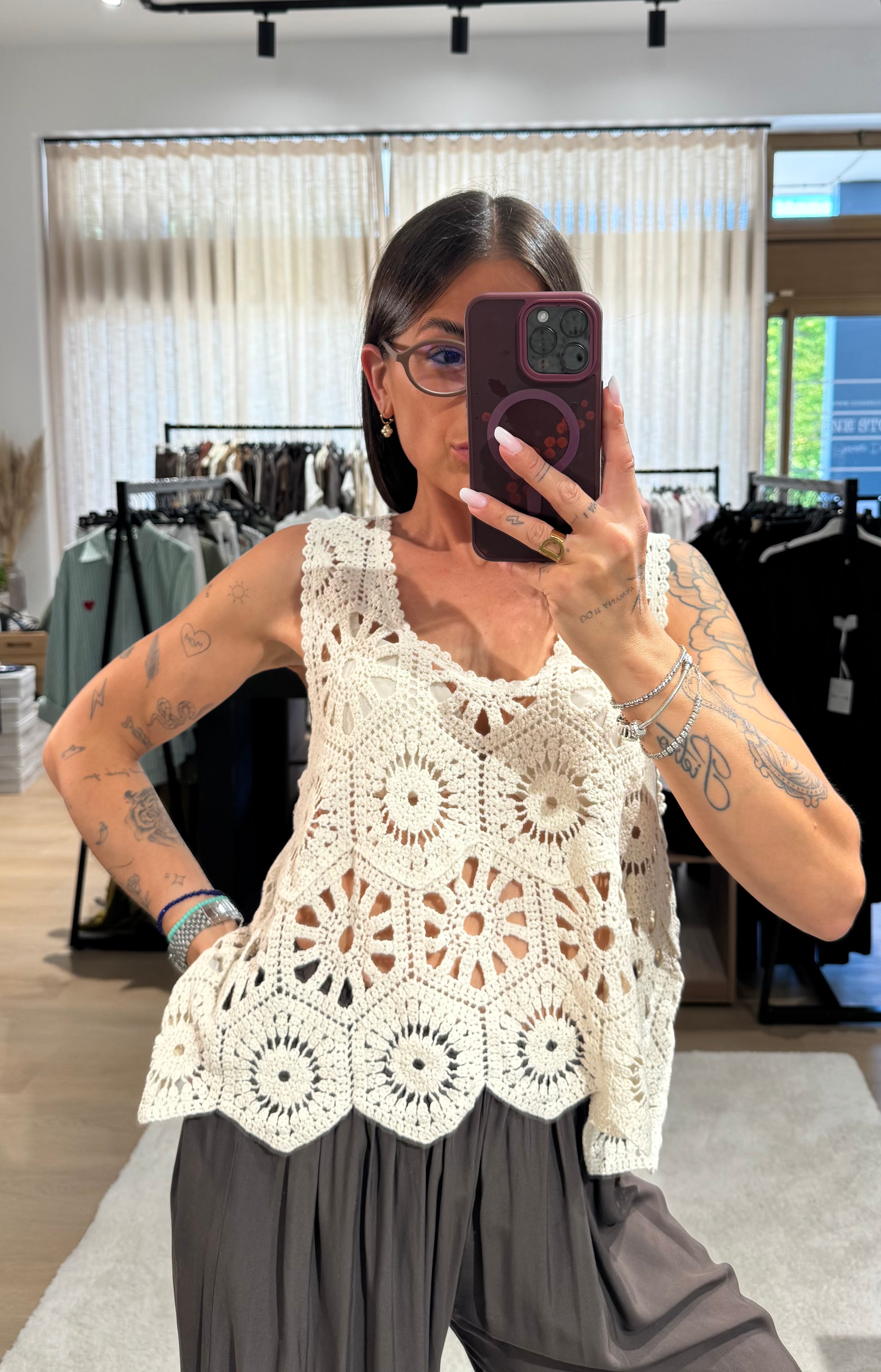 Top in crochet