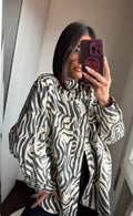 Giacca a camicia zebra LUMINA