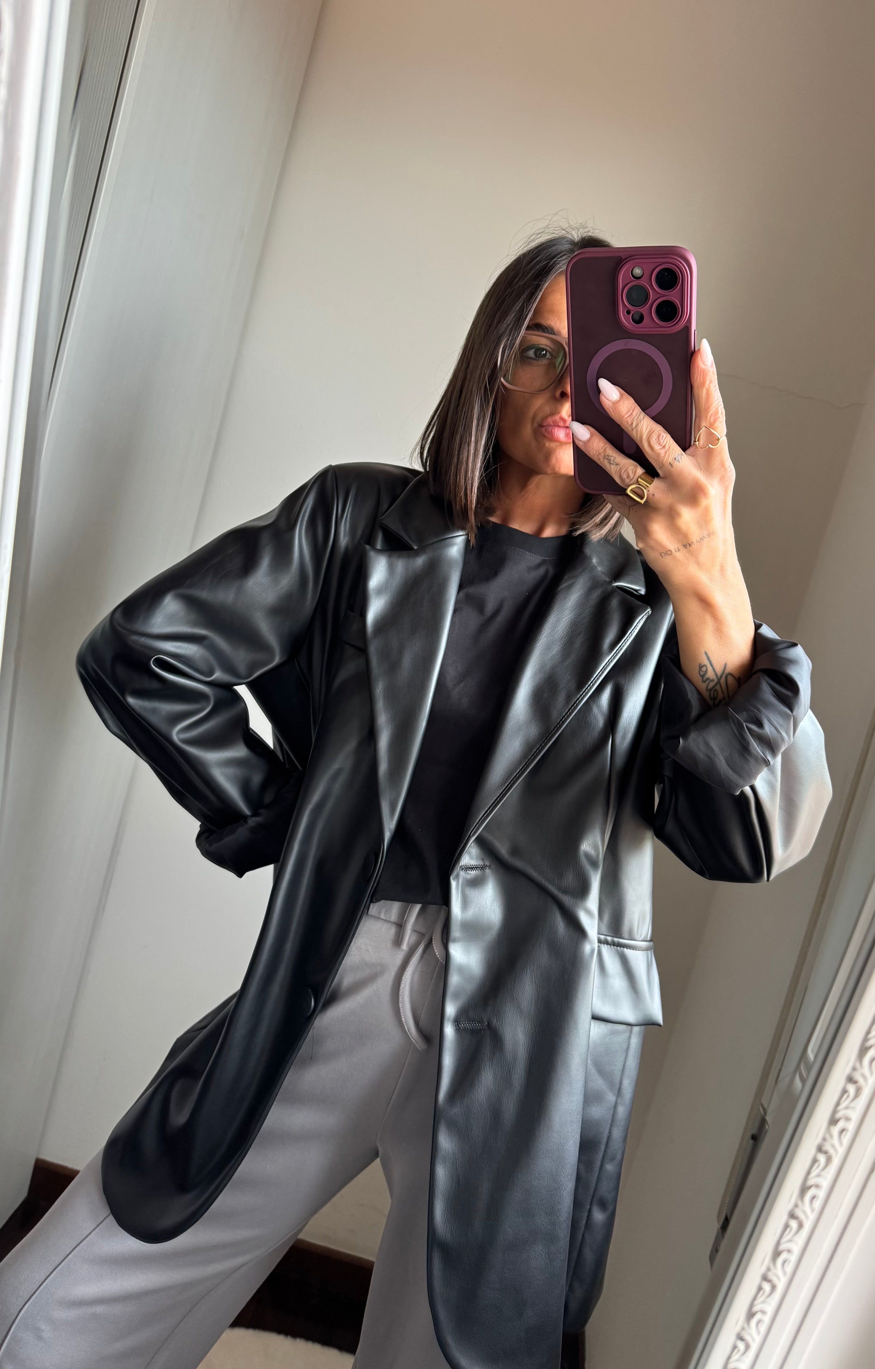 Blazer over ecopelle