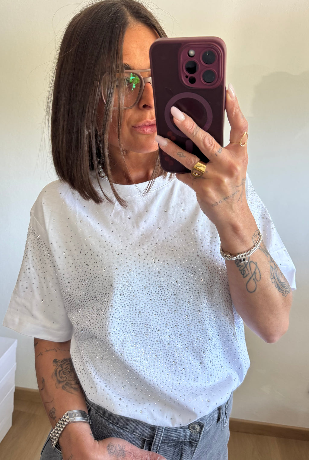 T-shirt brillante