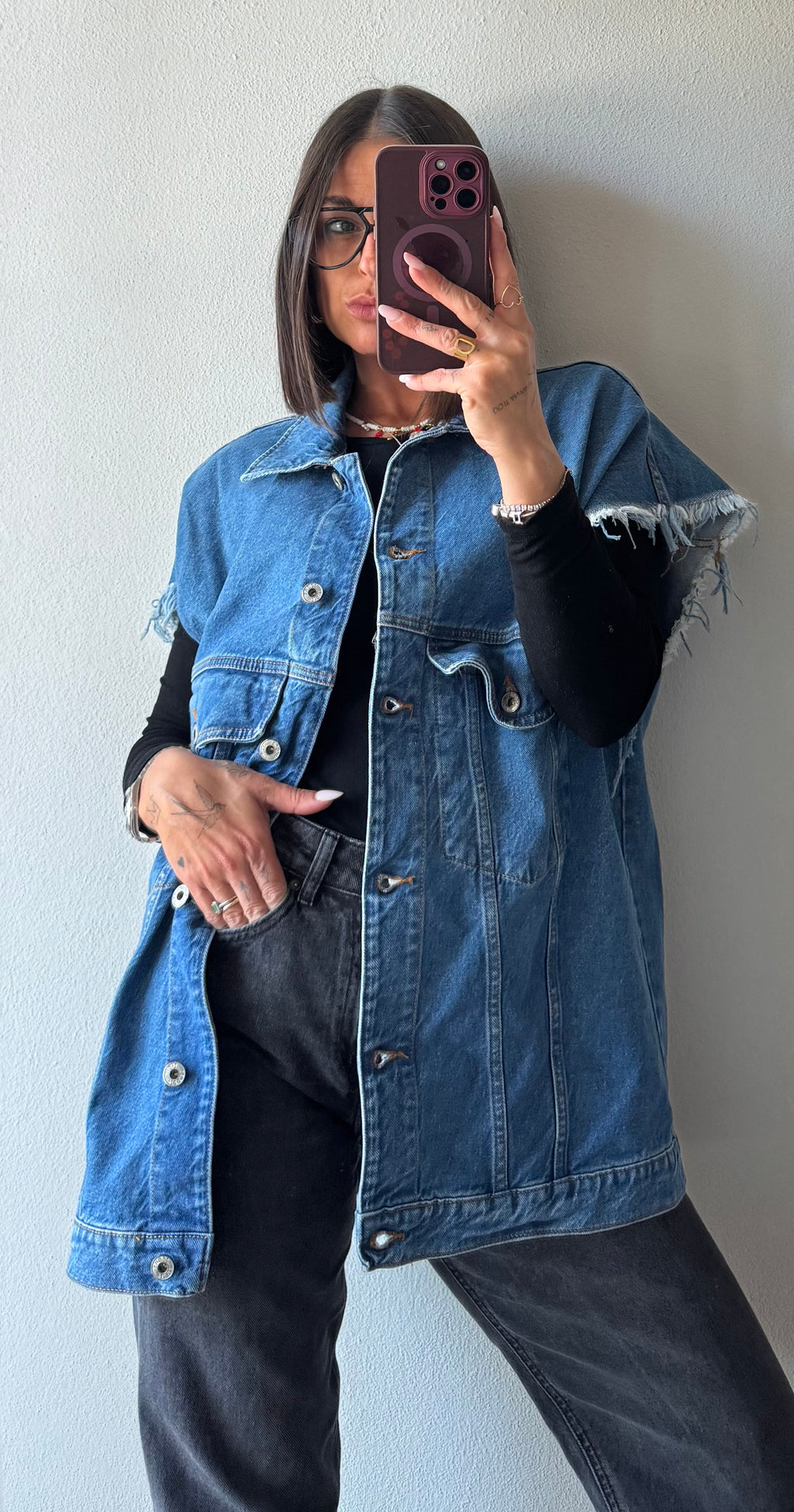 Gilet denim over ALTAMIRA