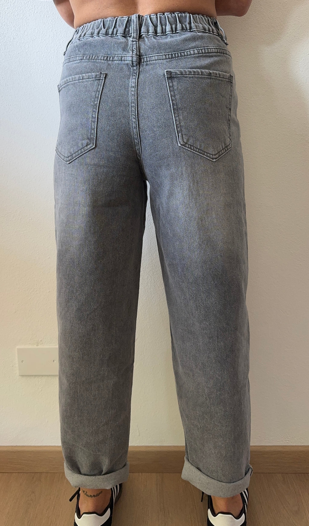 Jeans MOMFIT c/elastico GRIGIO