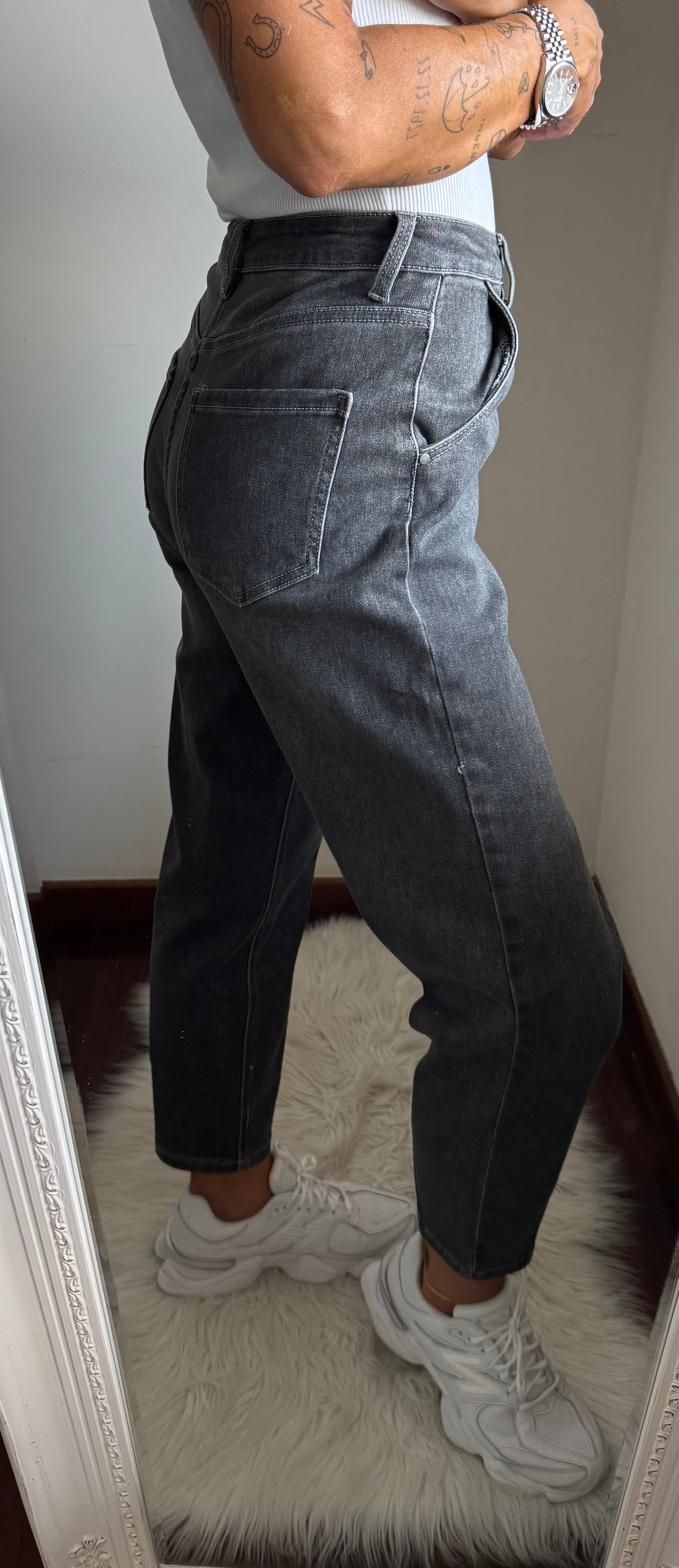 Jeans Michela nero slavato