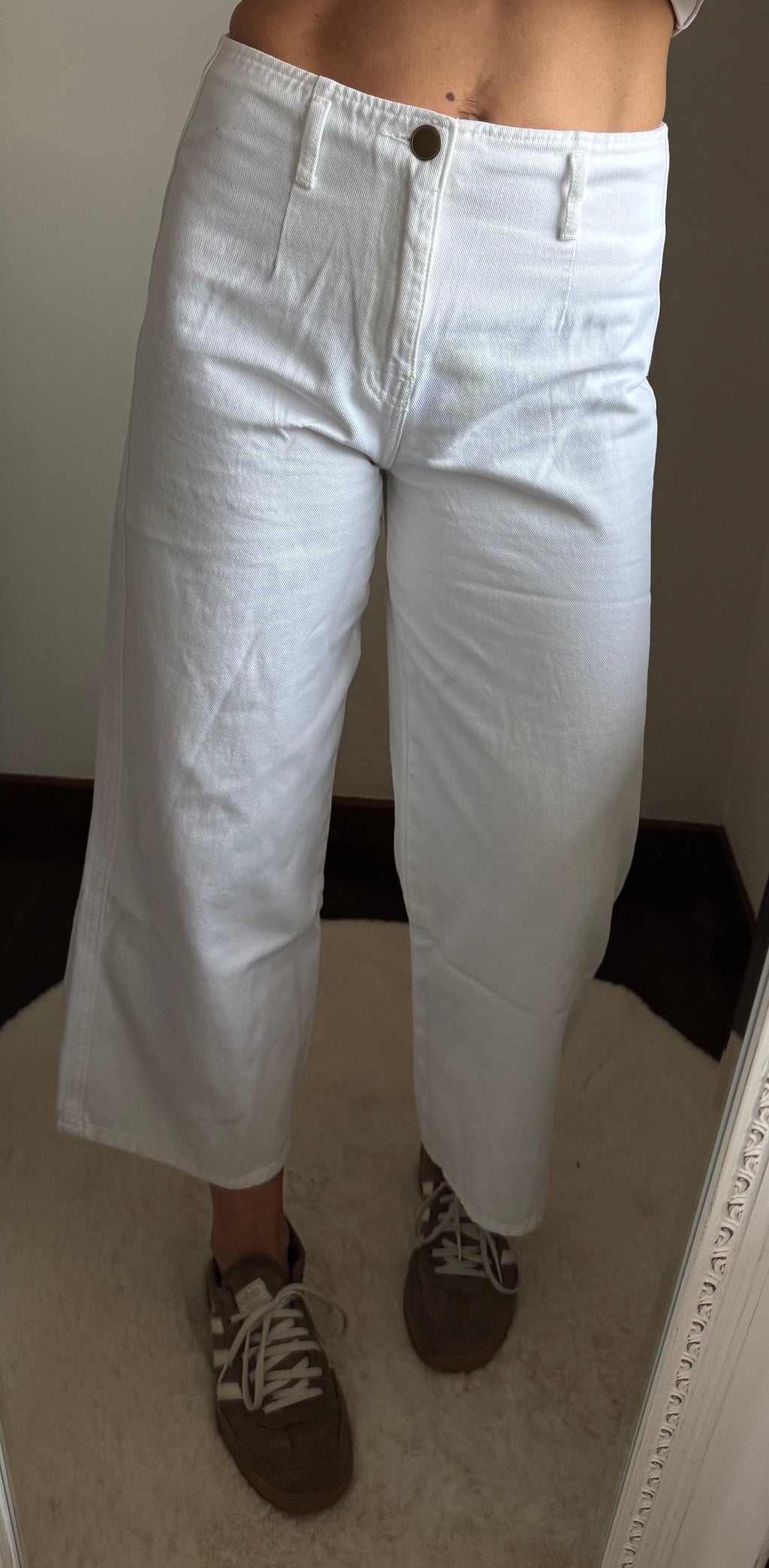 Jeans CROPPED WIDE bianco