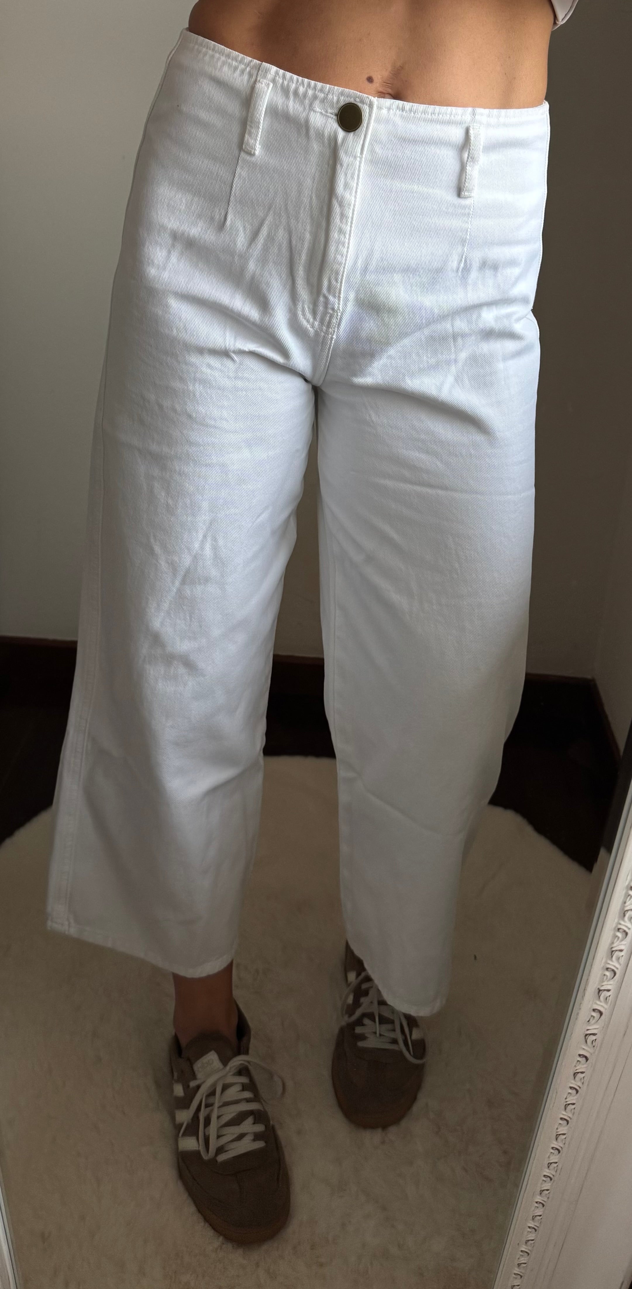 Jeans CROPPED WIDE bianco