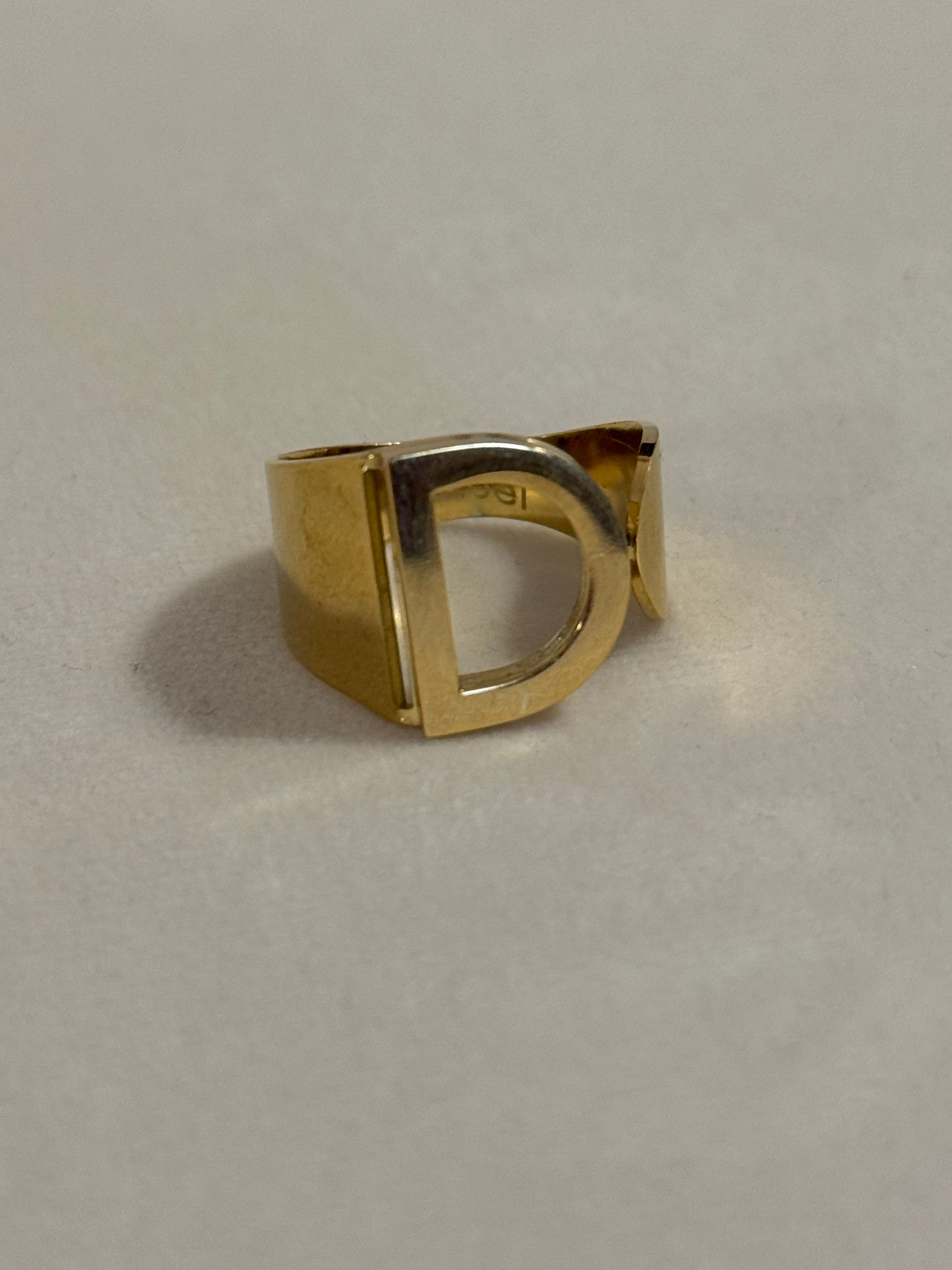 Anello con iniziale