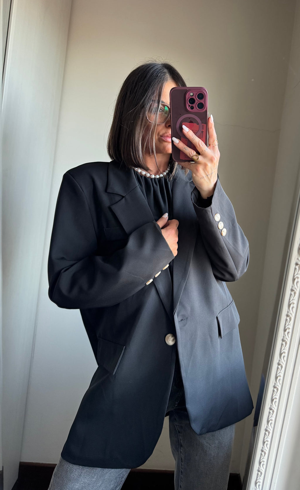 Blazer oversize black