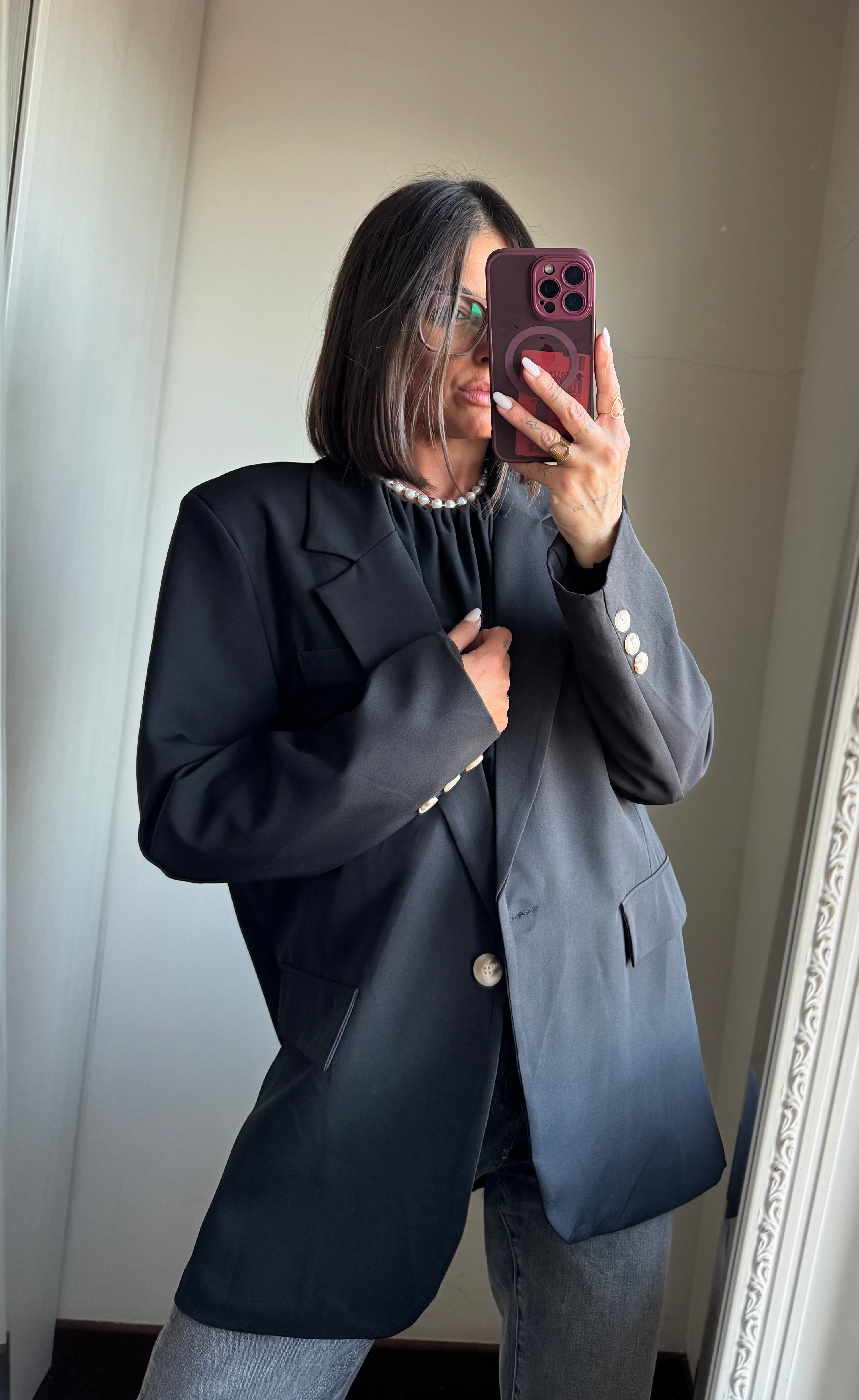 Blazer oversize black