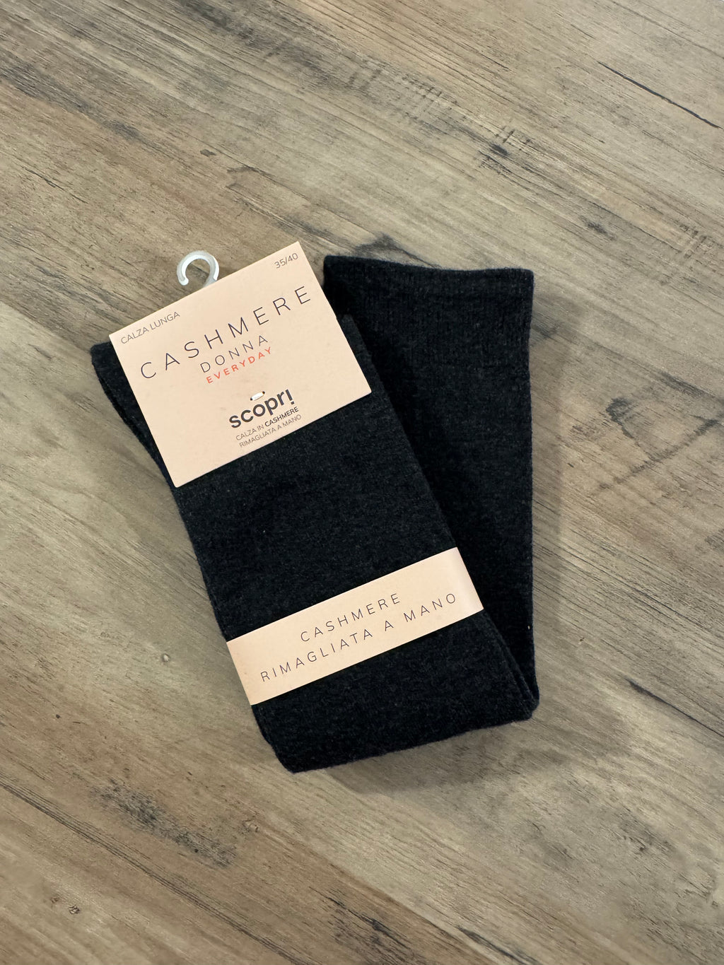 Calza cashmere lunga