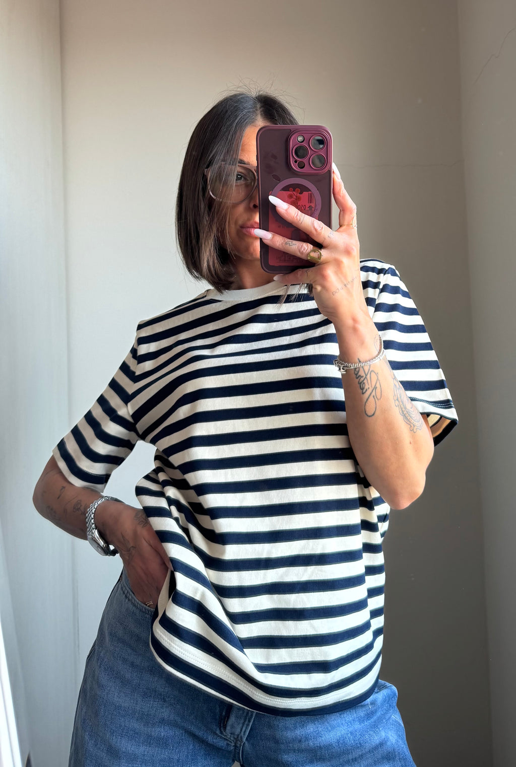 T-shirt Lumina righe