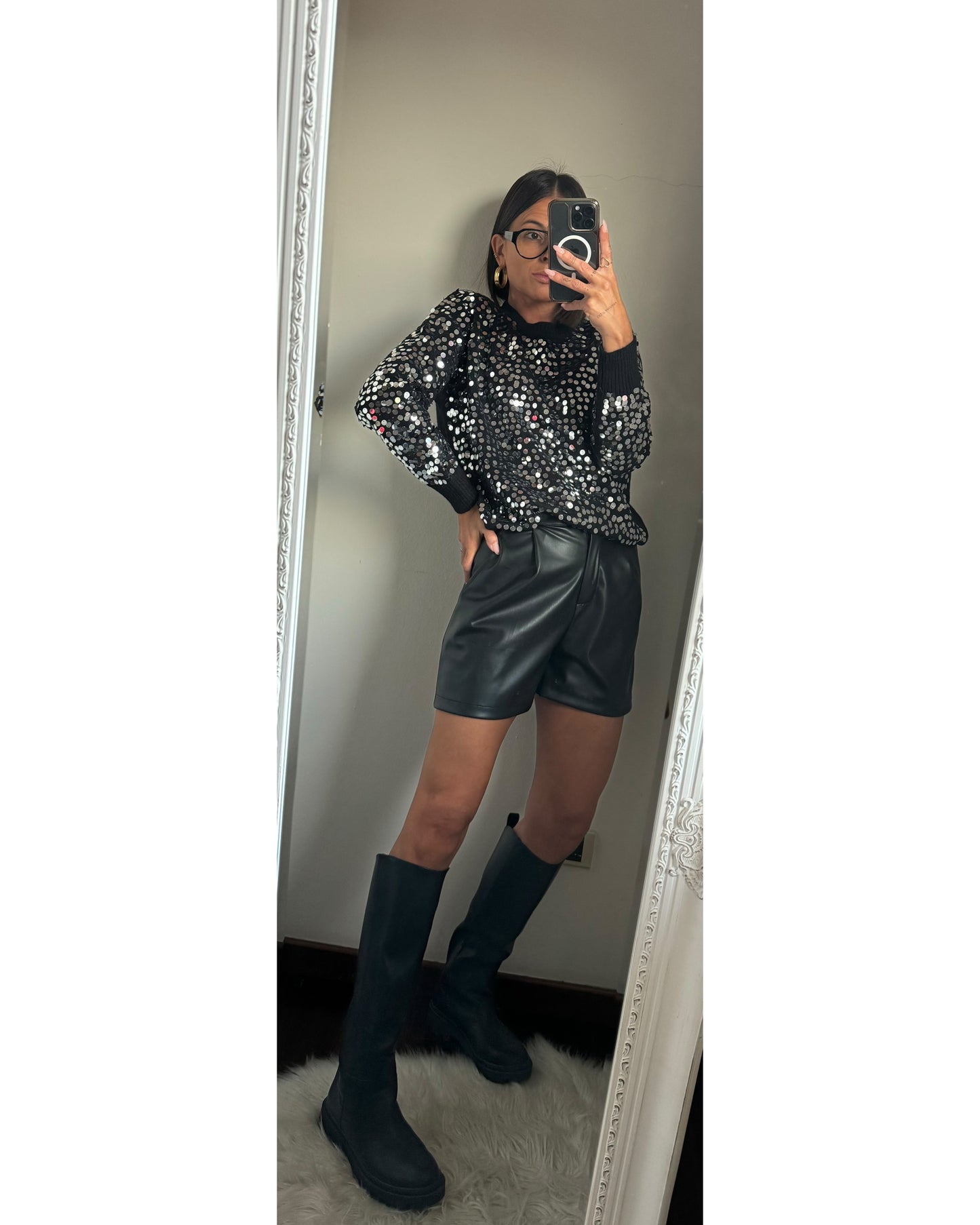 Shorts ecopelle