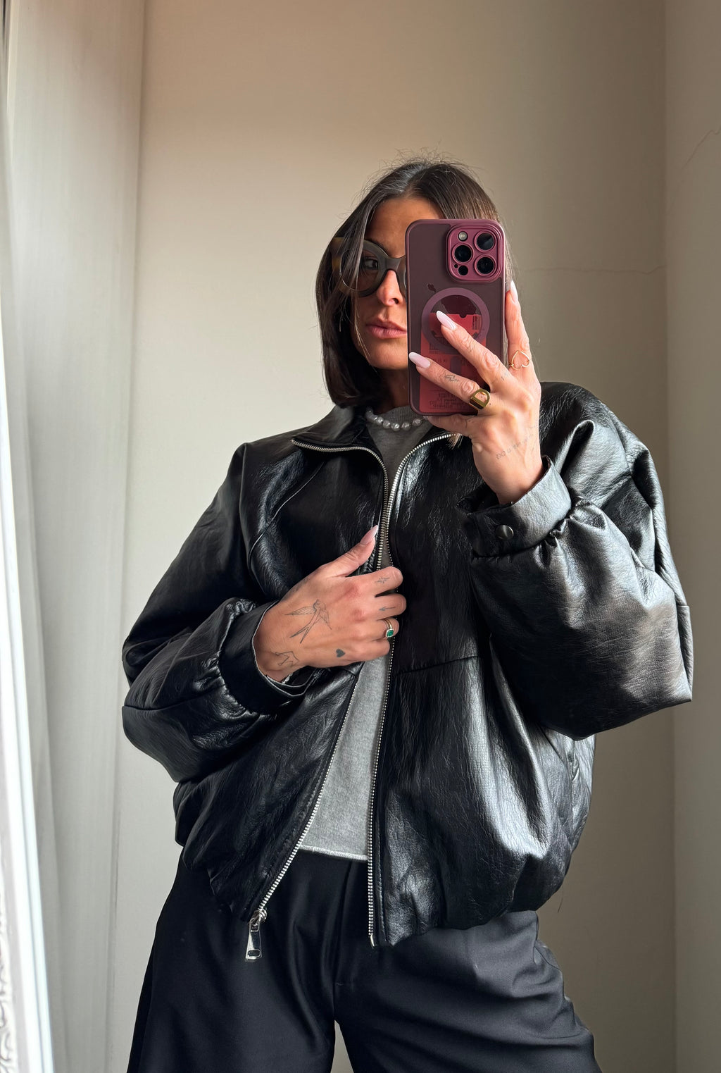 Bomber ecopelle