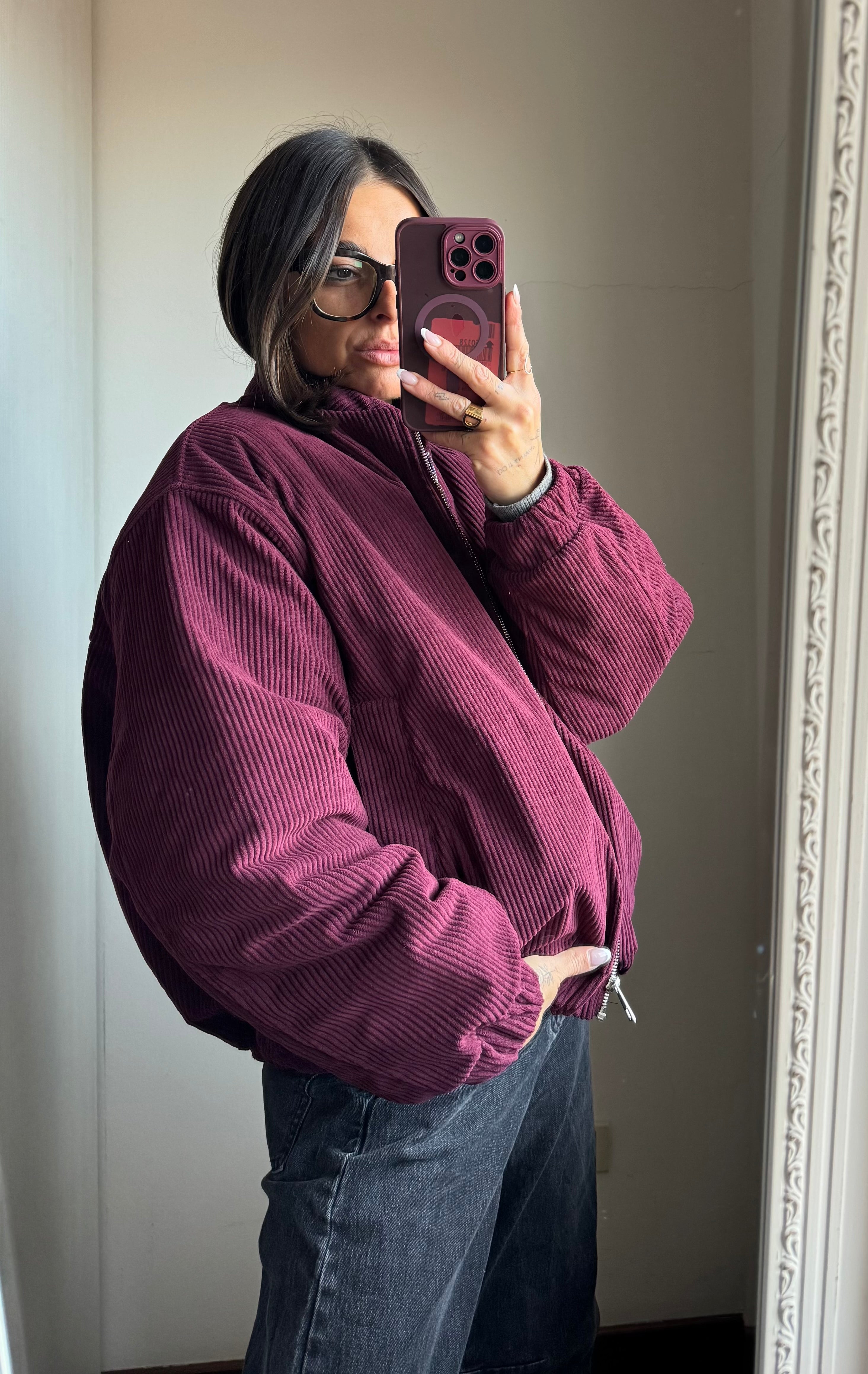 Bomber velluto Lumina