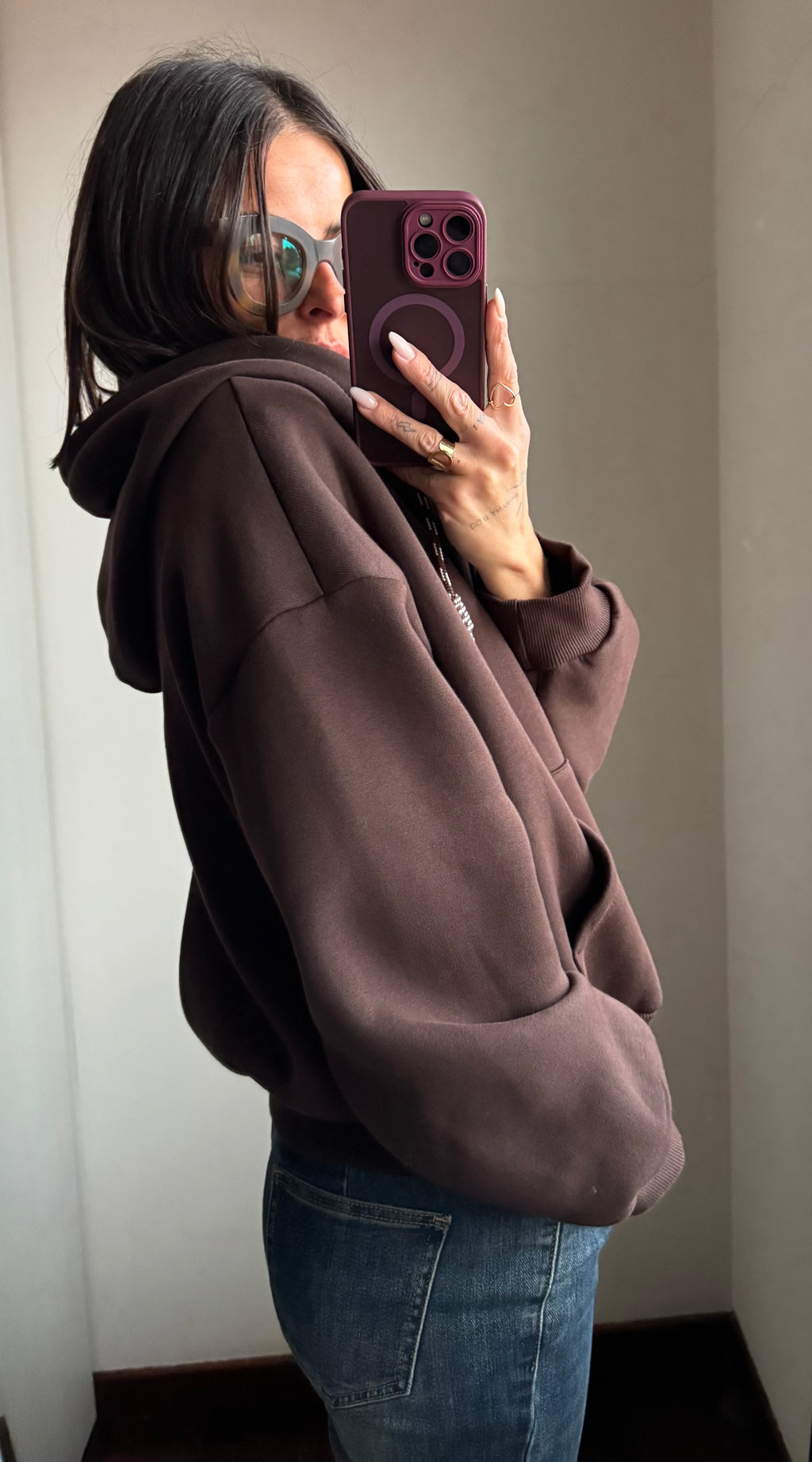 Felpa con zip Lumina