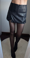 Gonna a pantaloncino paillettes