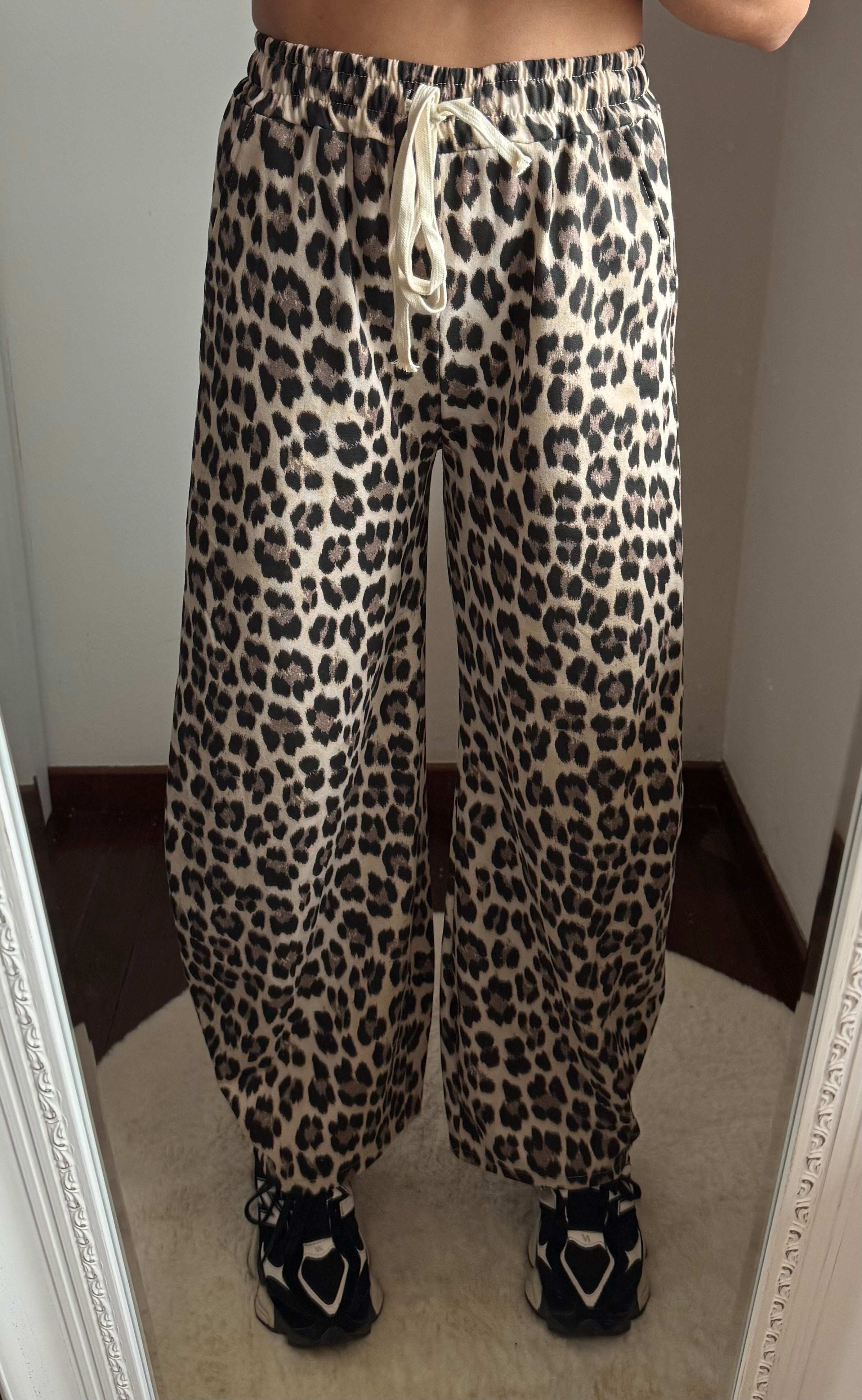 Pantalone in felpa macula