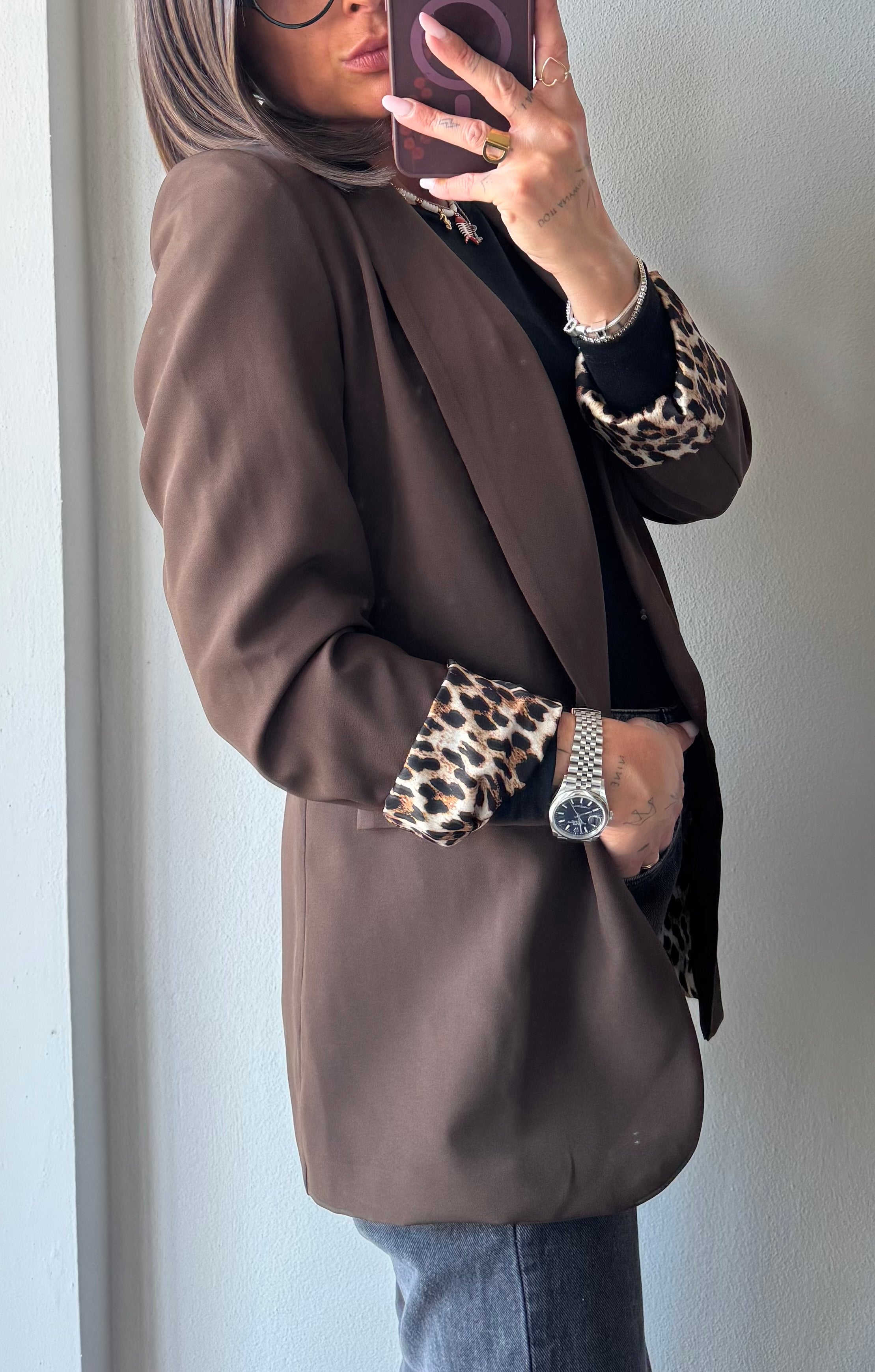 Blazer interno animalier