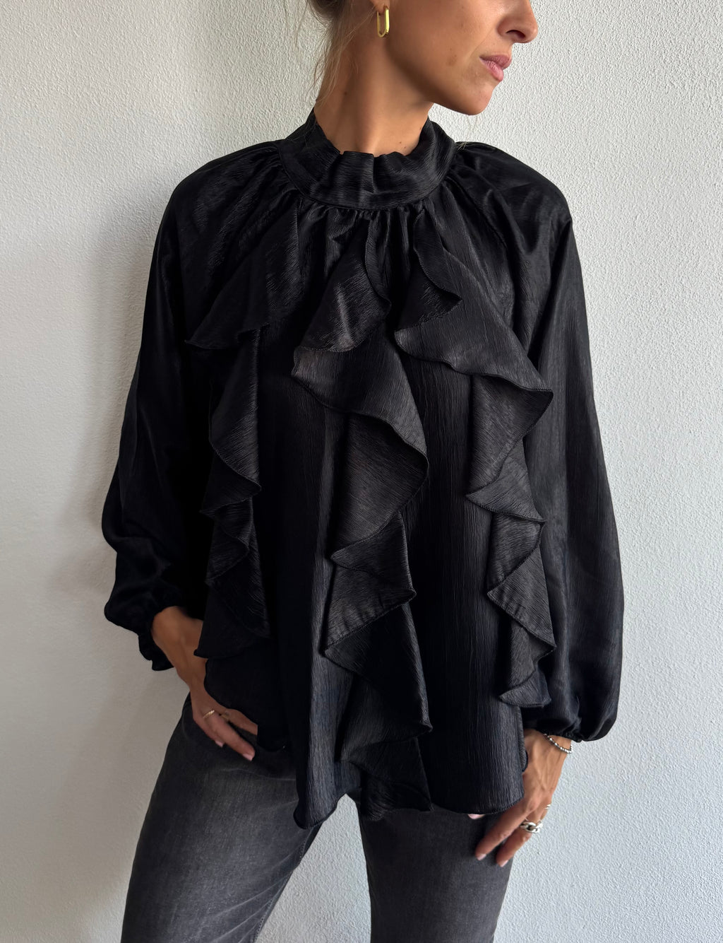 Camicia con volant