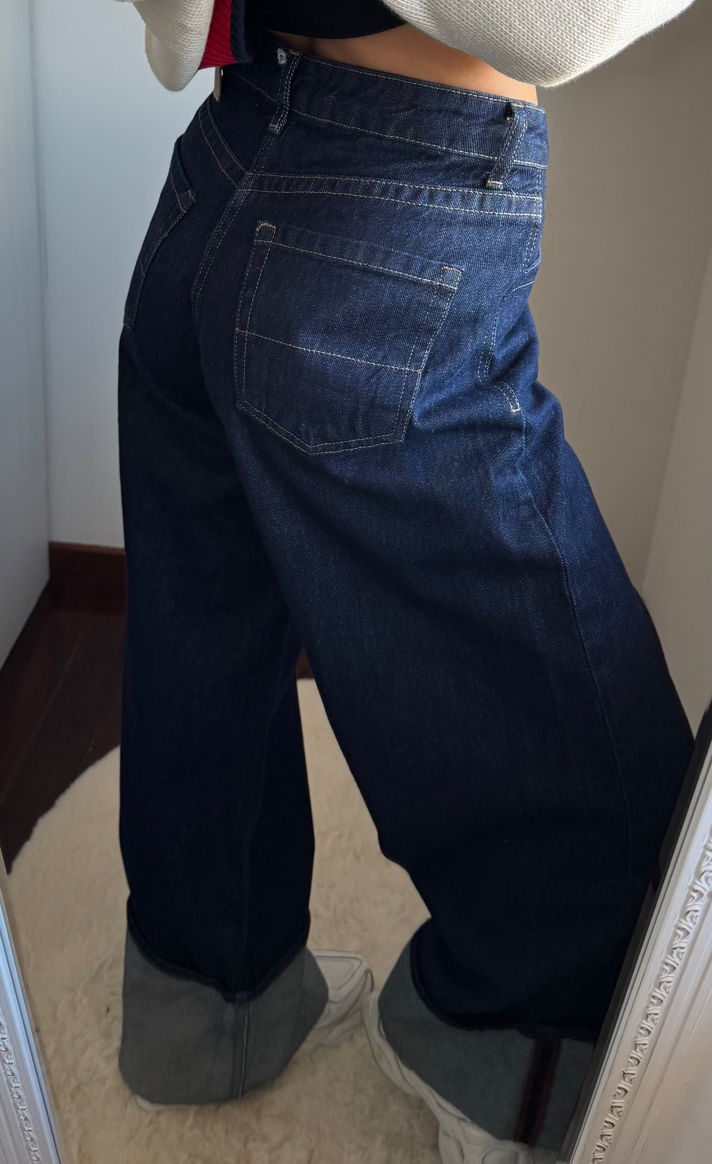 Jeans con risvolto Lumina