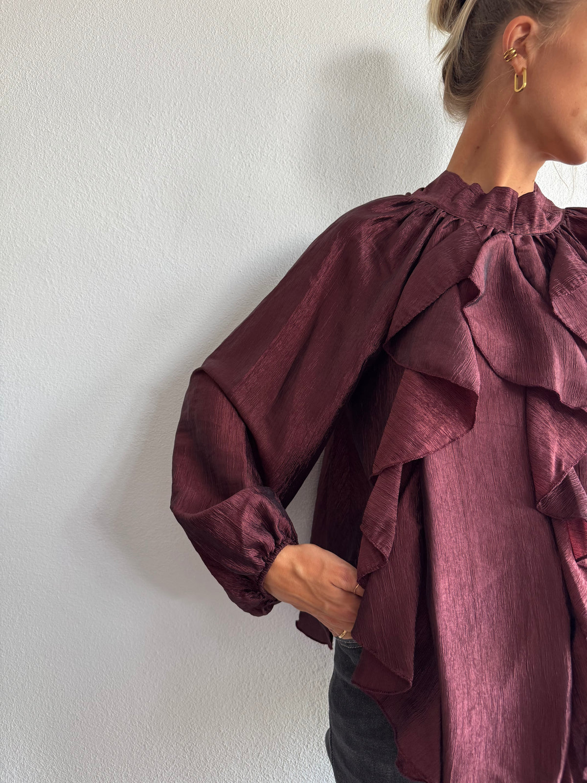 Camicia con volant
