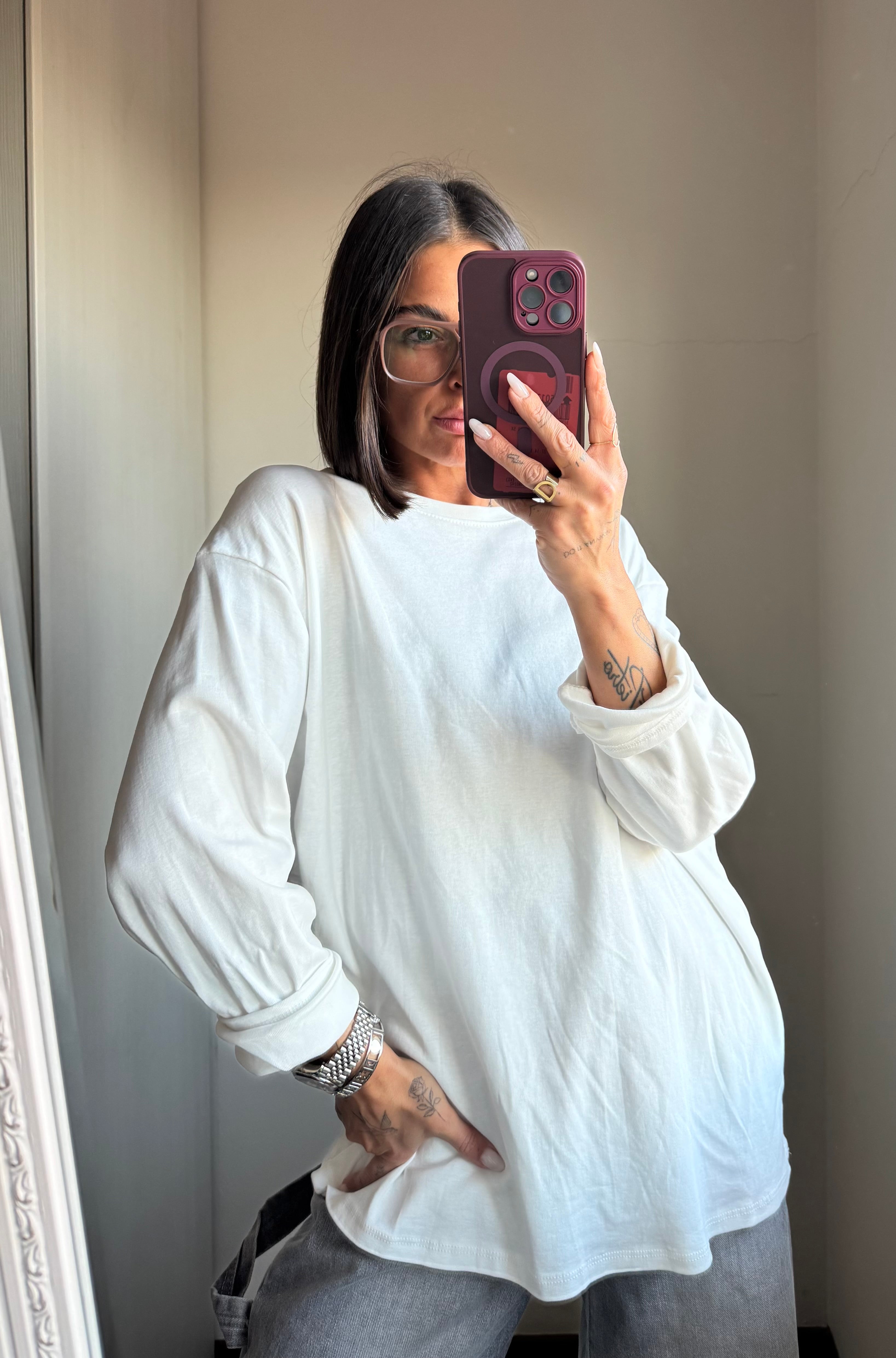 Maglia over manica lunga