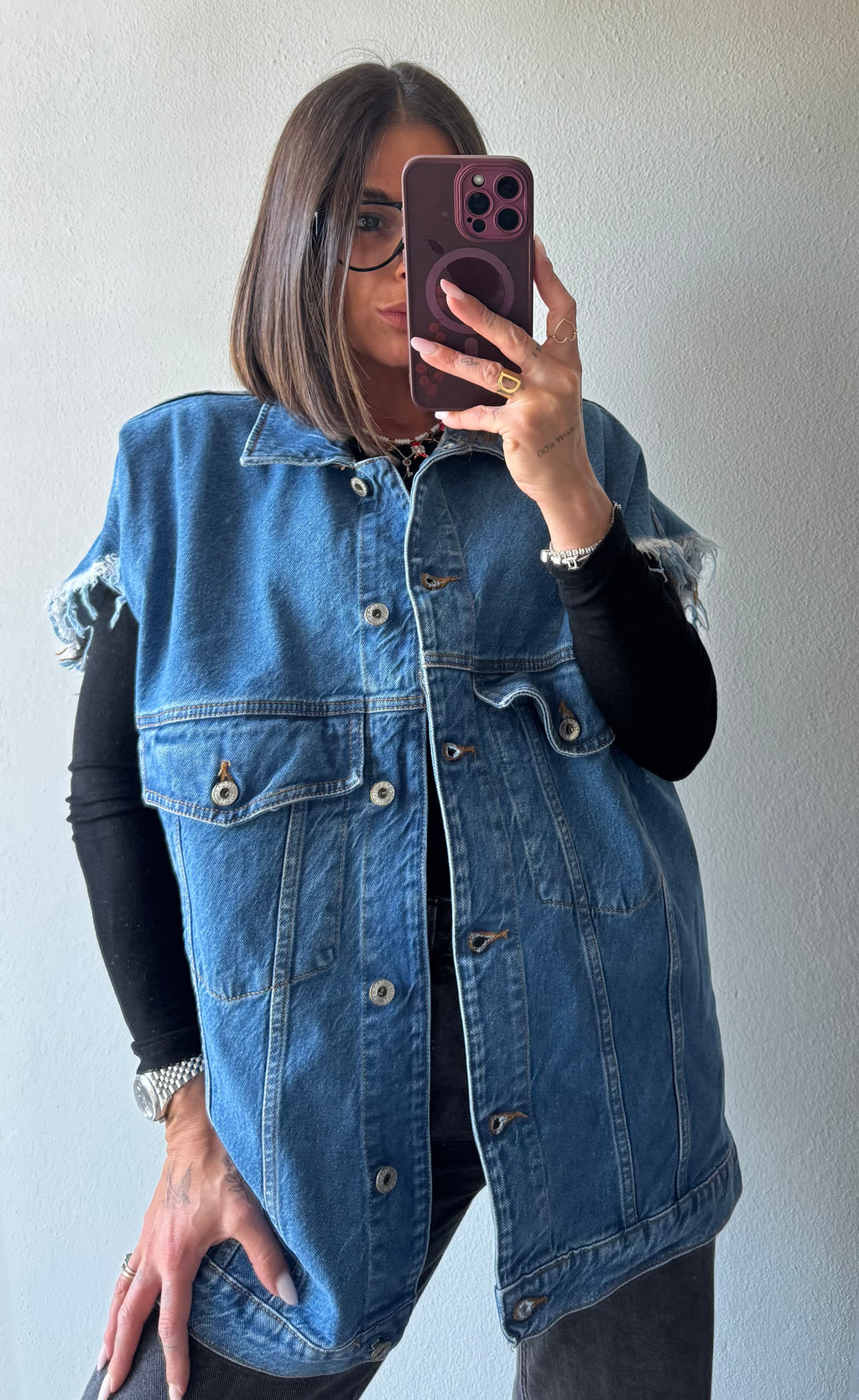 Gilet denim over ALTAMIRA