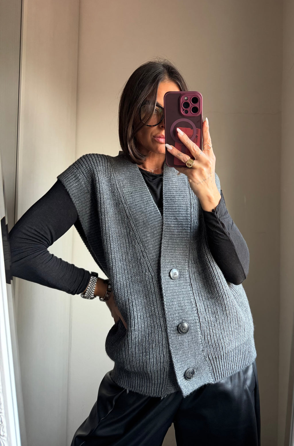 Gilet in maglia Lumina