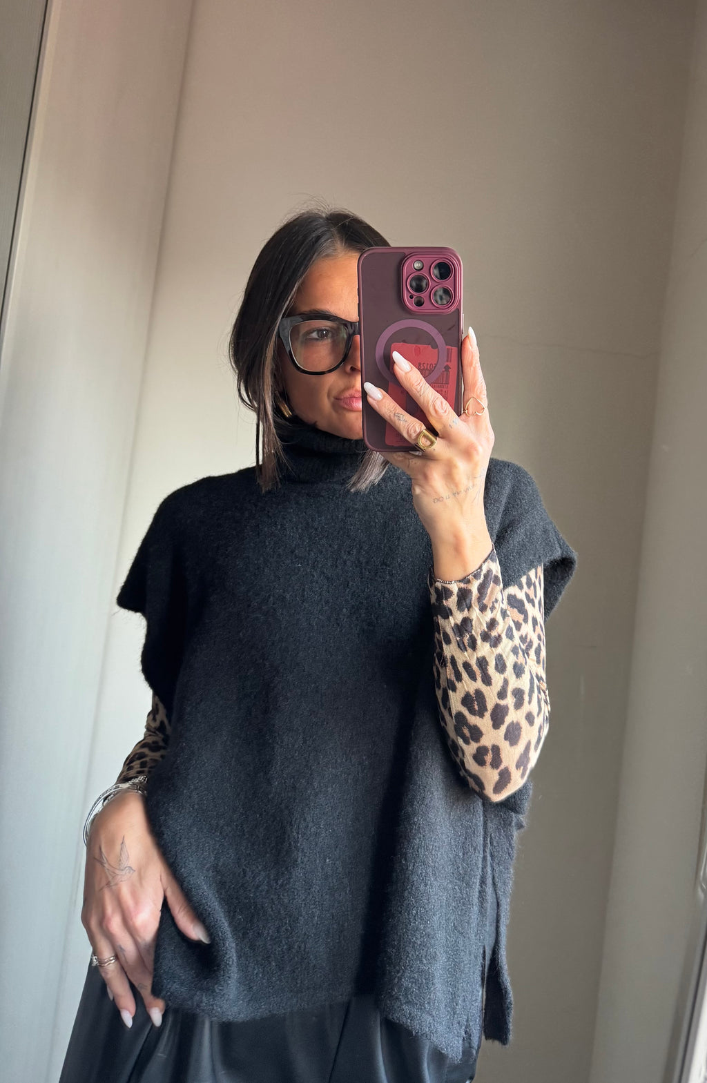 Gilet con lacci laterali